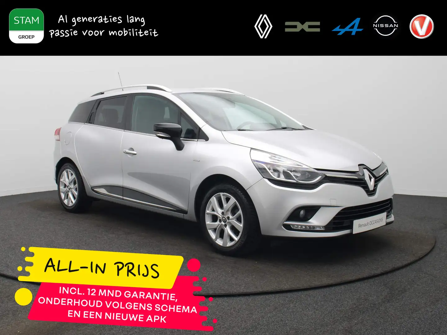 Renault Clio Estate TCe 90pk Limited ALL-IN PRIJS! Airco | Navi Gris - 1