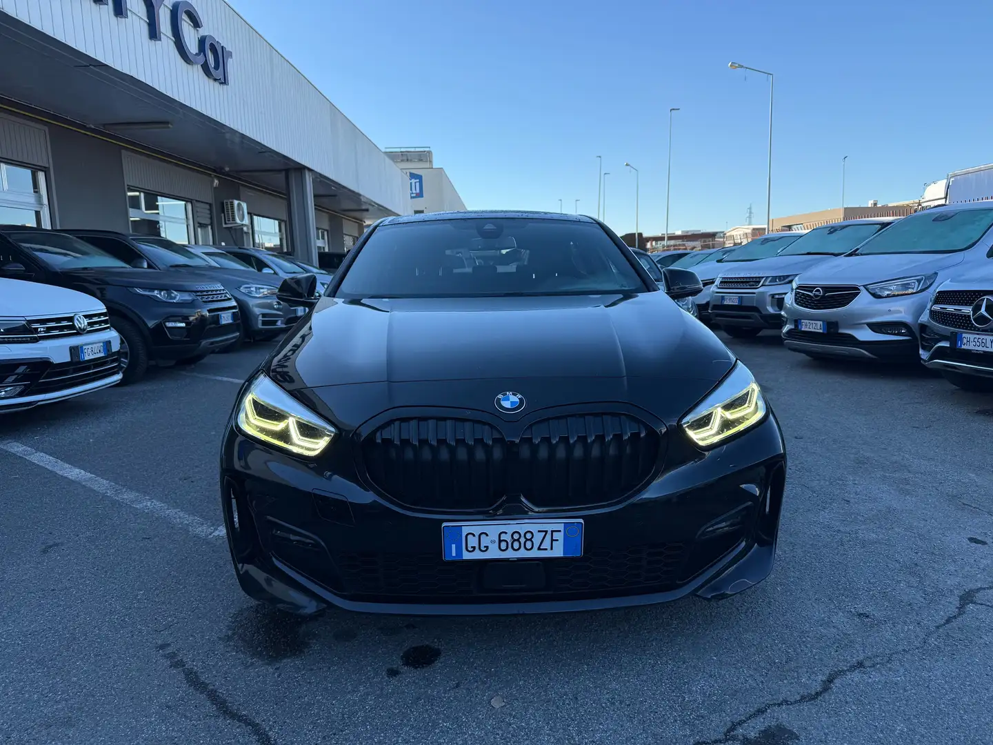 BMW 118 Serie 1 F40 Msport auto KM CERTIFICATI Schwarz - 2