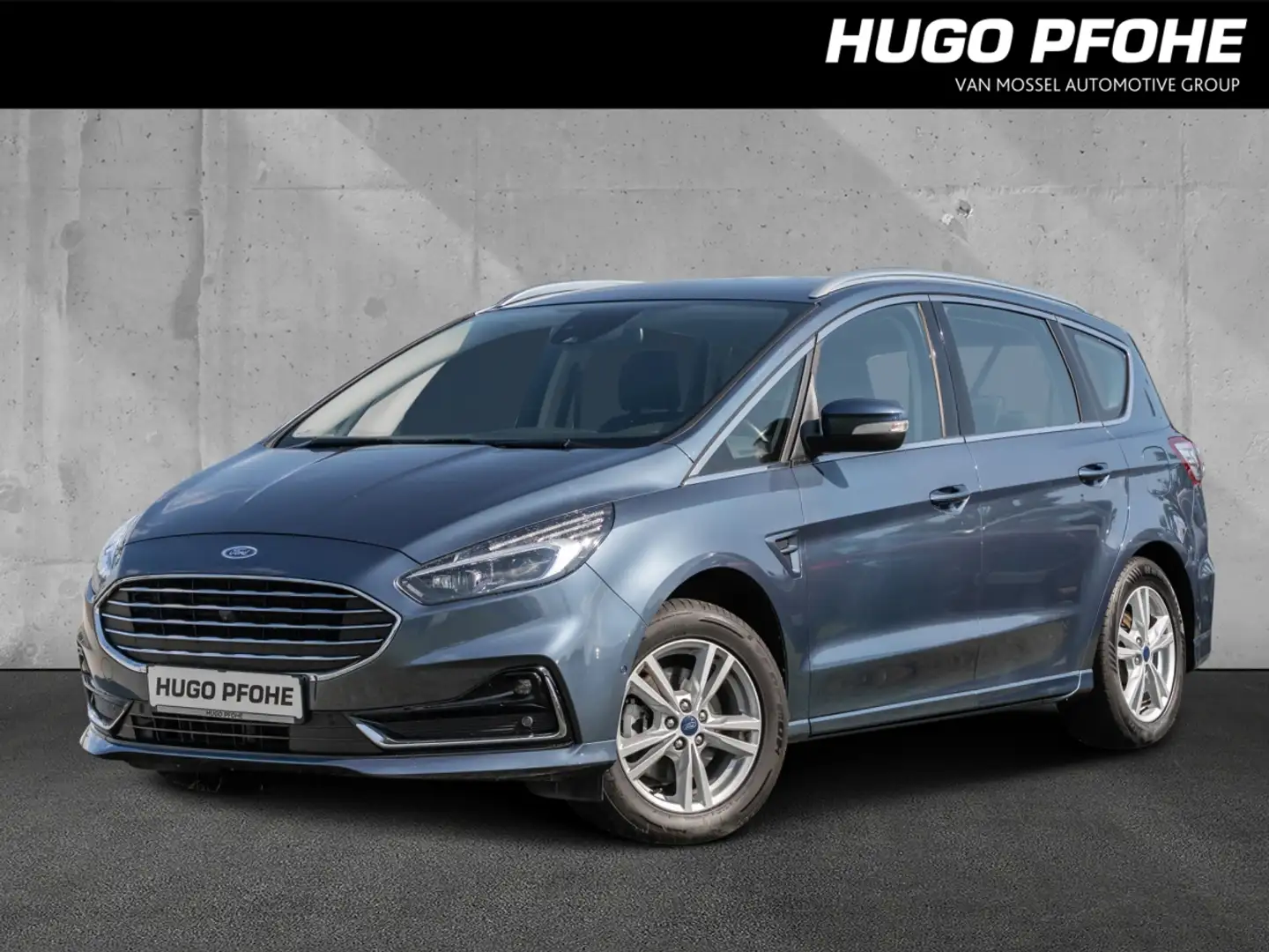 Ford S-Max 2.5 Duratec (FHEV) Hybrid Titanium (EURO 6d) LED N Bleu - 1