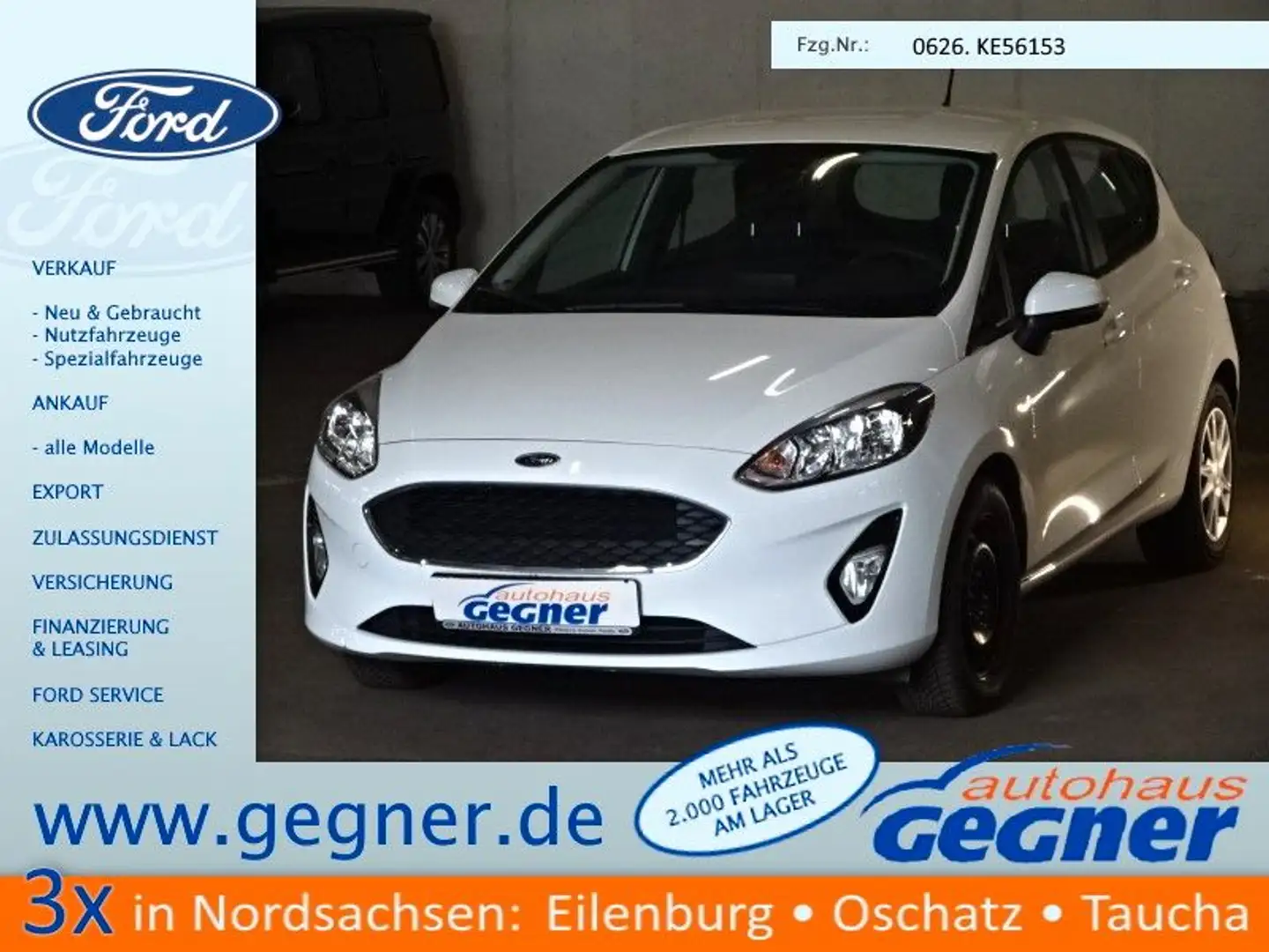 Ford Fiesta Van 1.5 TDCi Cool & Connect Navi Tempomat Weiß - 1