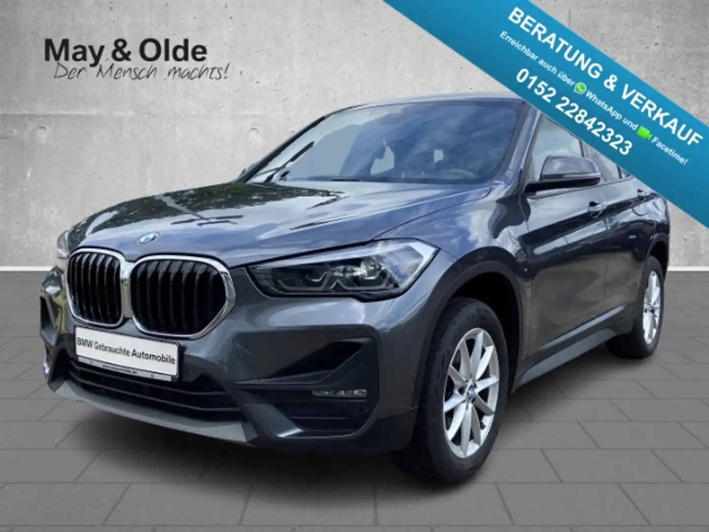 BMW X1 xDrive20d Navi LED PA Sportsitze SHZ PDC WKR Grau - 1