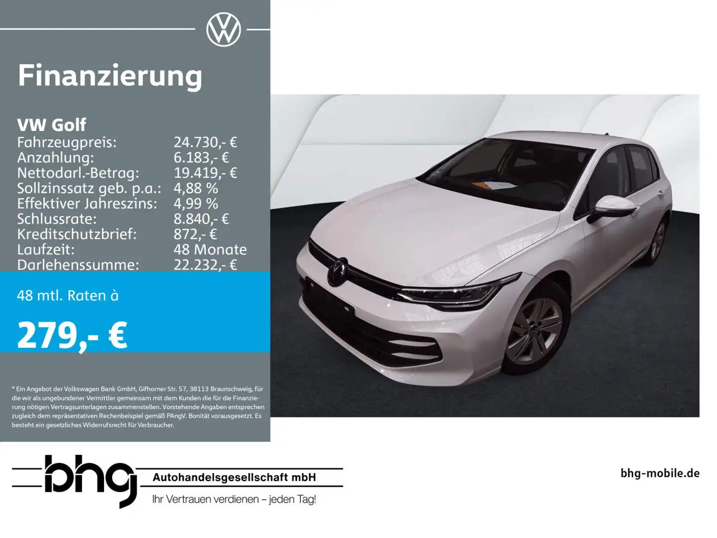 Volkswagen Golf 1.5 TSI *LIFE* Weiß - 1