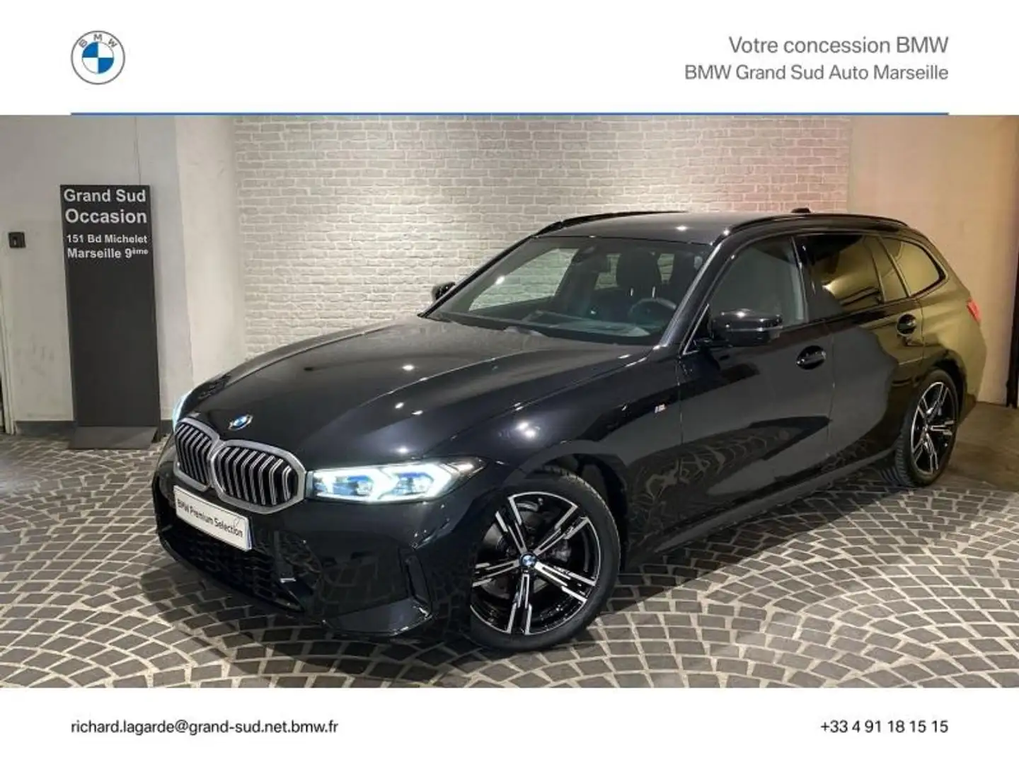 BMW 318 318dA 150ch M Sport Noir - 1