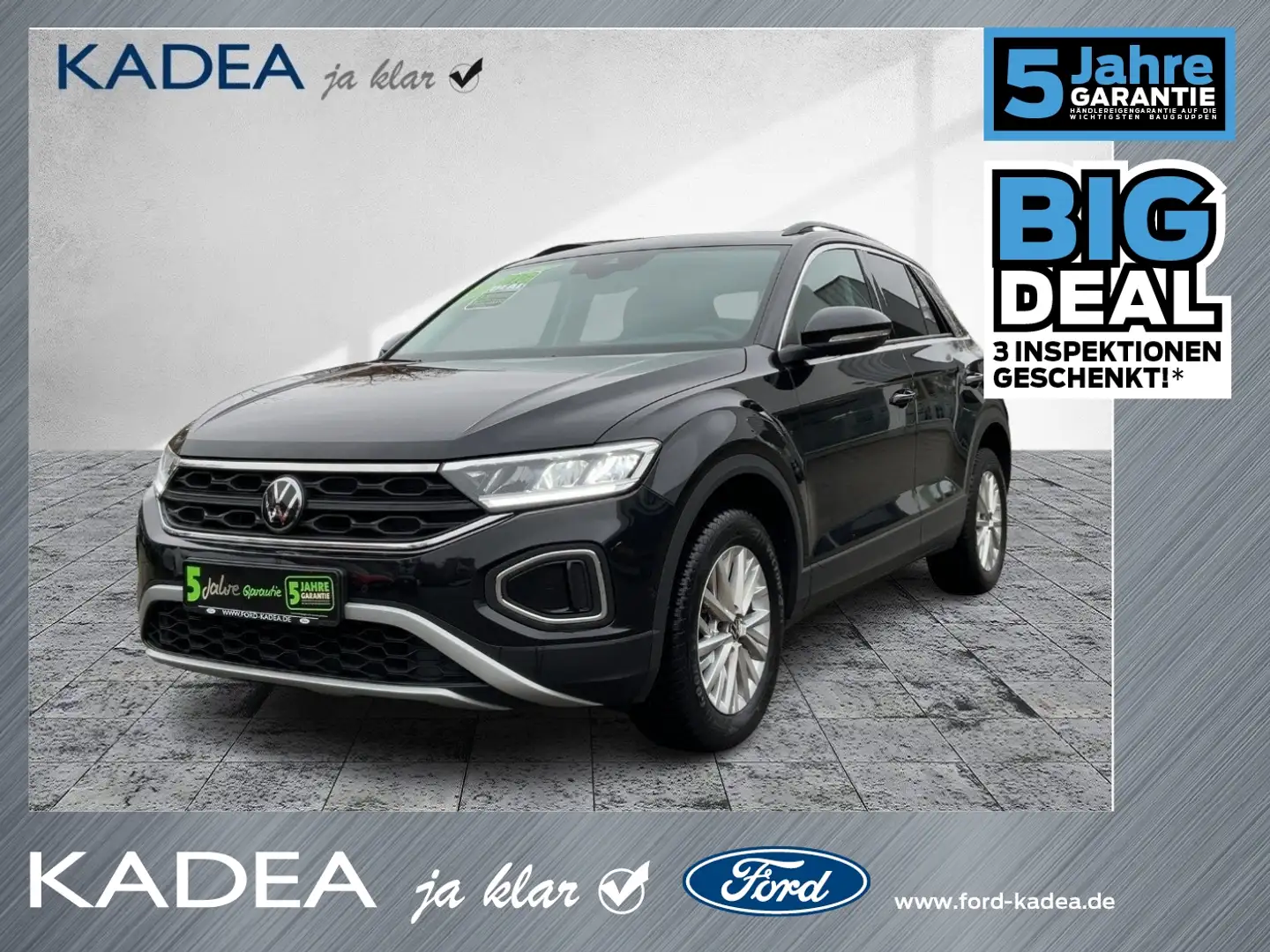 Volkswagen T-Roc 1.0 TSI Life LED+SHZ+KLIMAAT+PDC+CARPLAY Blau - 1