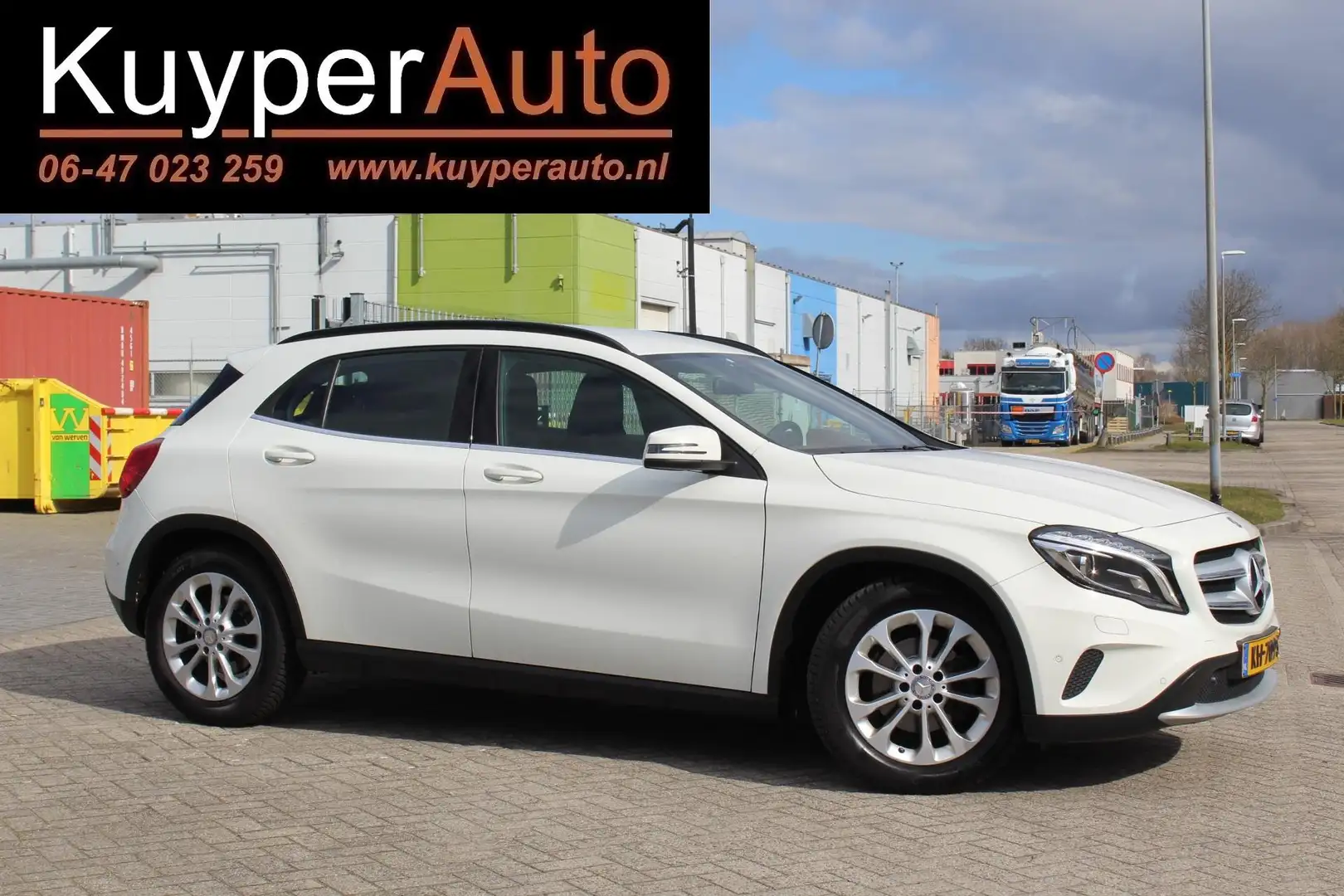 Mercedes-Benz GLA 200 Ambition nette automaat dealer onderh. leder km zi Wit - 2