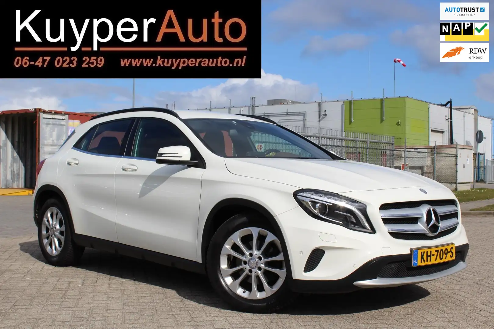Mercedes-Benz GLA 200 Ambition nette automaat dealer onderh. leder km zi Wit - 1