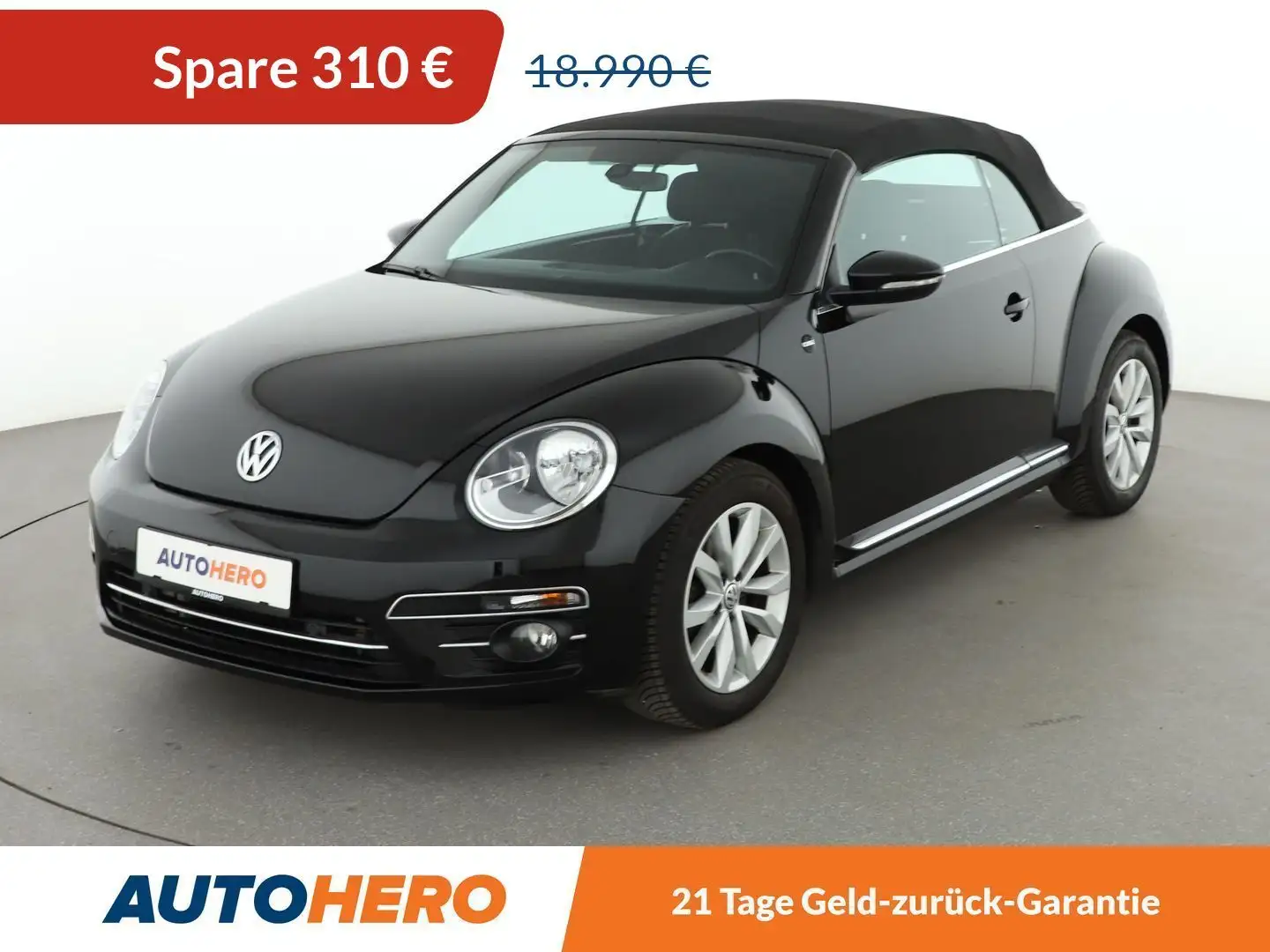 Volkswagen Beetle 1.2 TSI Design BMT Aut.*NAVI*TEMPO*PDC* Schwarz - 1