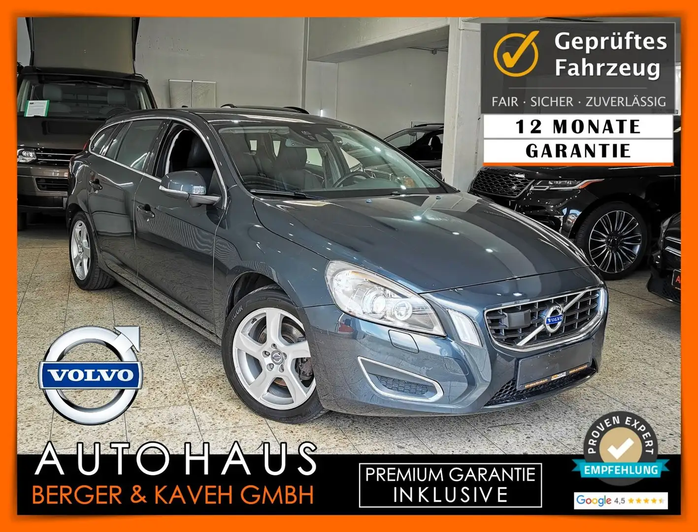 Volvo V60 D4 SUMMUM + BiXEN + ACC + [12M.GARANTIE] Gris - 1