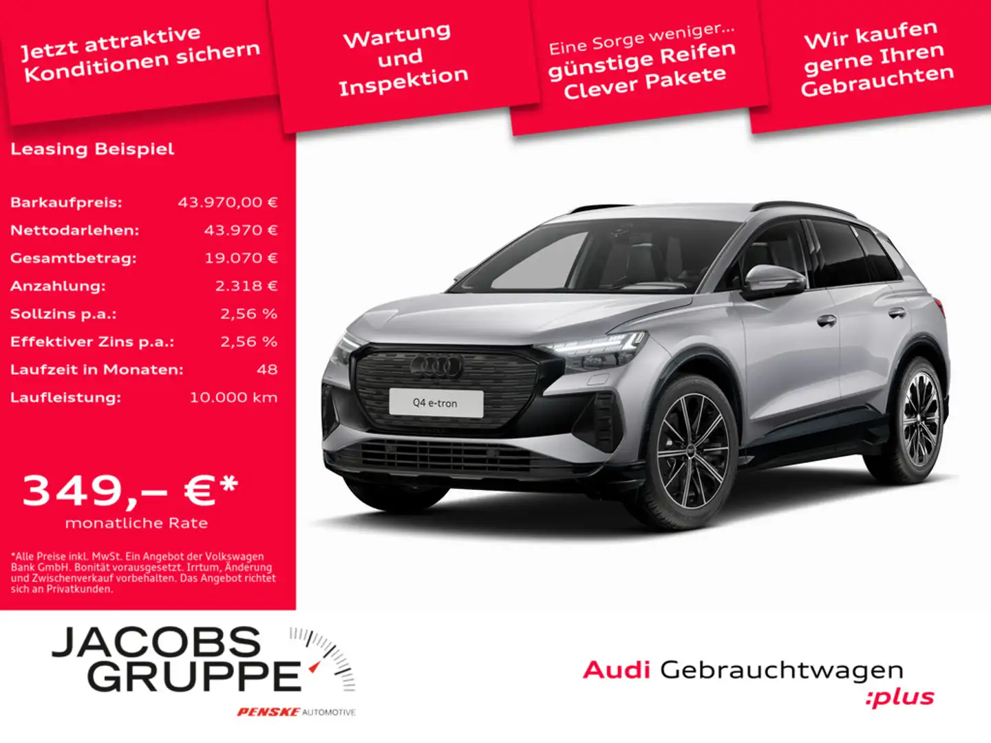 Audi Q4 e-tron 35 VC*Matrix*PDC * Silber - 1