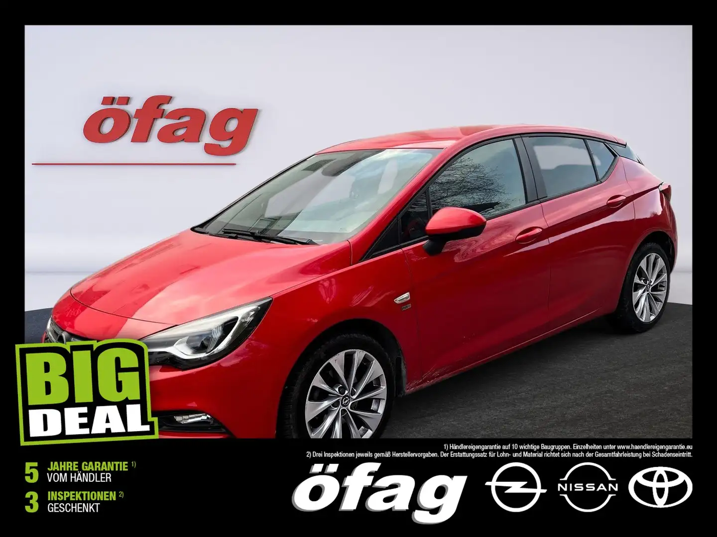 Opel Astra 1.0 Turbo ECOTEC 120 Jahre Edition Rot - 1