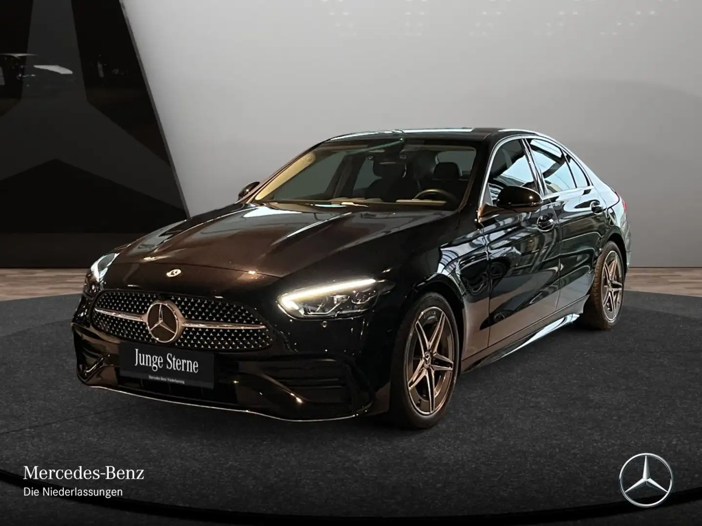 Mercedes-Benz C 180 AMG+PANO+LED+KAMERA+TOTW+KEYLESS+9G Schwarz - 2