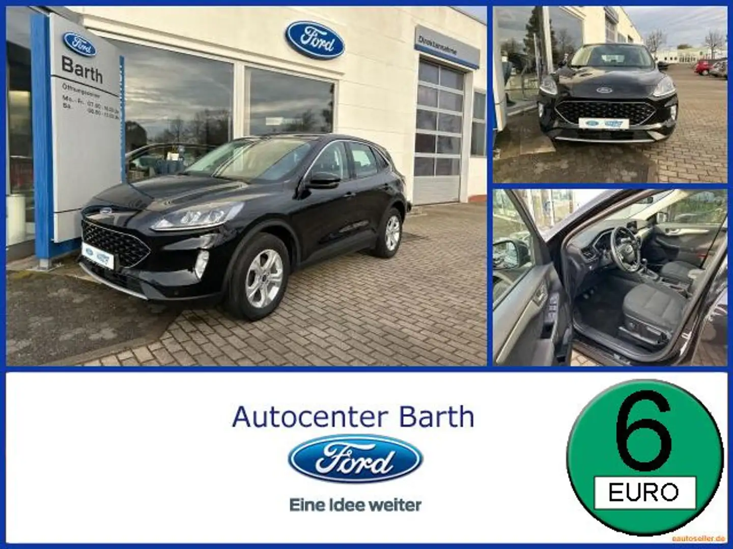 Ford Kuga 2.0 EcoBlue Cool & Connect 2xKlima 4xSHZ LM Negro - 1