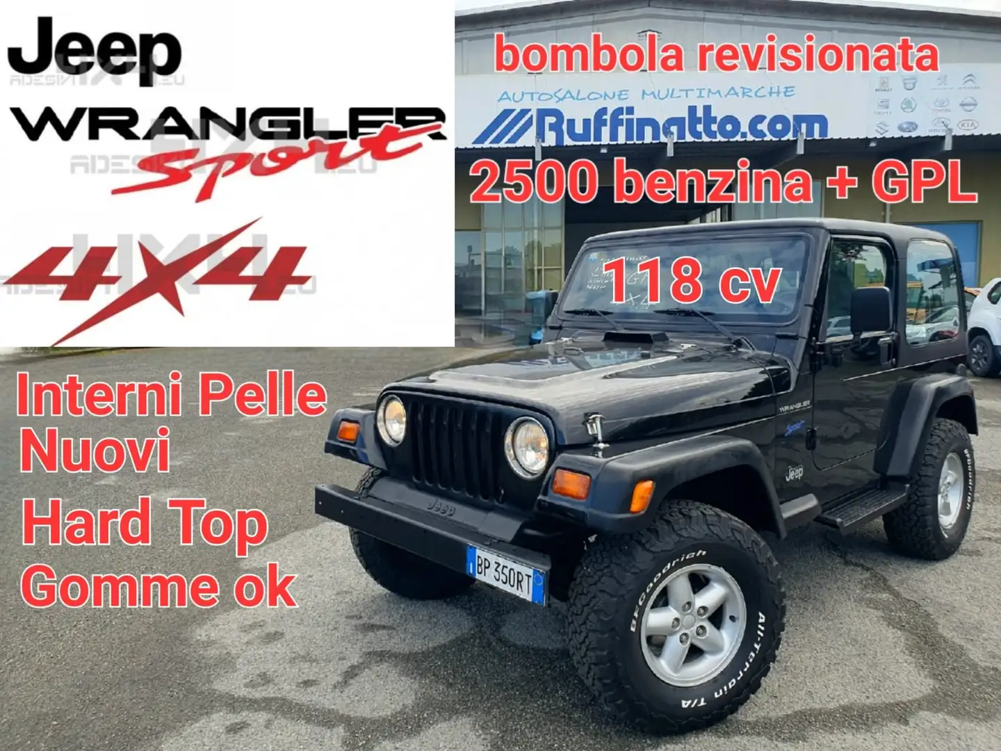 Jeep Wrangler Wrangler Soft Top 2.5 Nero - 1