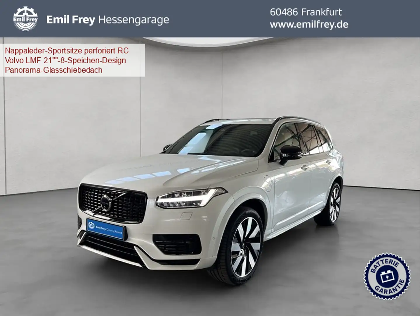 Volvo XC90 XC90 T8 AWD Recharge Ultimate-Dark 7S Luftfahrwerk Weiß - 1