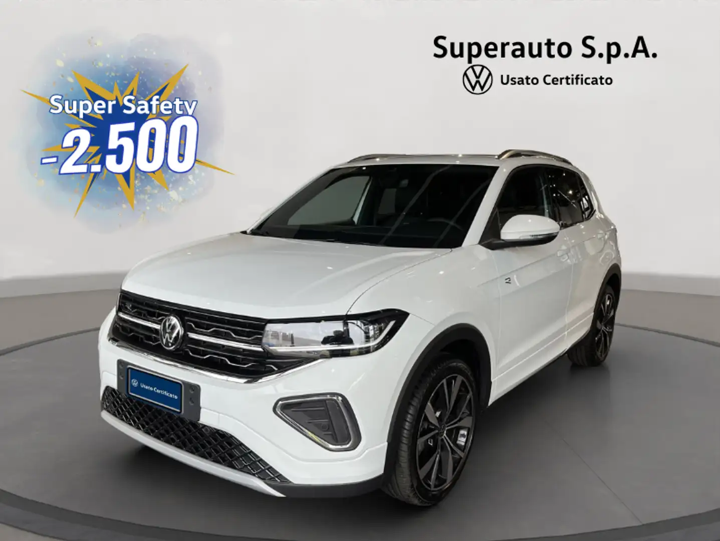 Volkswagen T-Cross 1.0 TSI 115 CV R-Line Weiß - 1