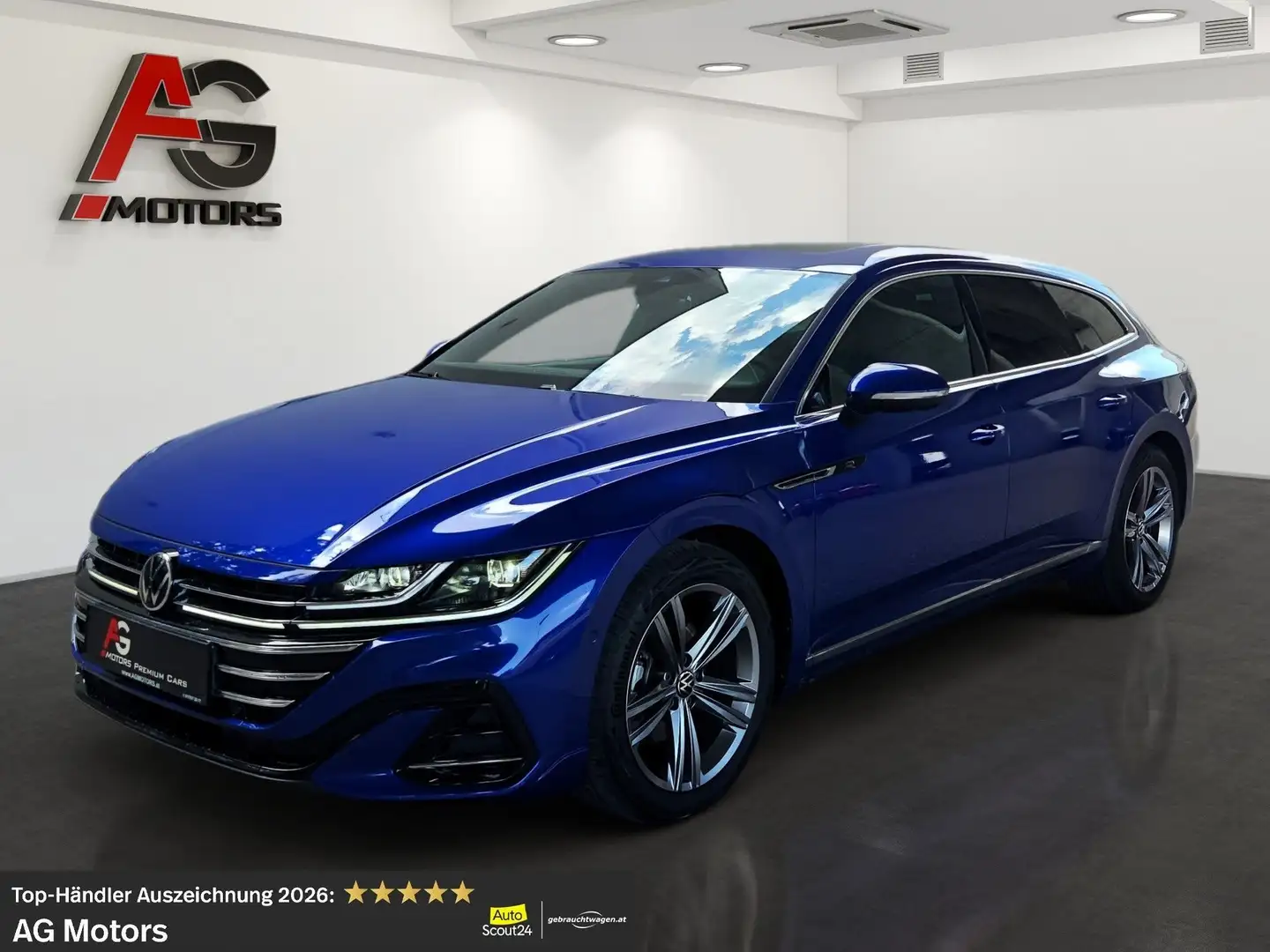 Volkswagen Arteon SB R-Line 2,0 TDI DSG/LED/Panorama/360°kamera/1.B Blau - 1
