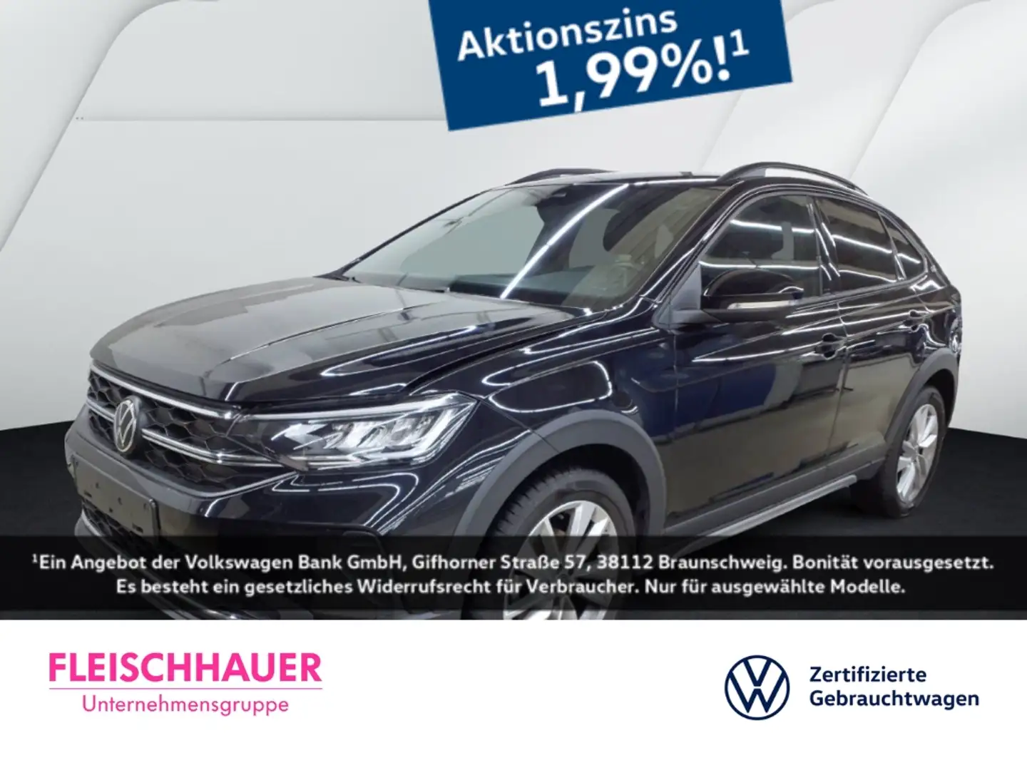 Volkswagen Taigo Goal 1.0 TSI DSG Navi Digitales Cockpit LED ACC Ap Schwarz - 1