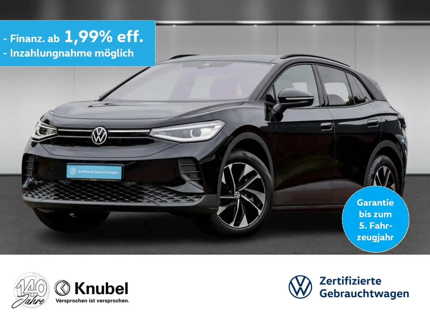 Volkswagen ID.4 Pro 4MOTION IQ.Light Navi AHK ACC DCC Keyless Schwarz - 1