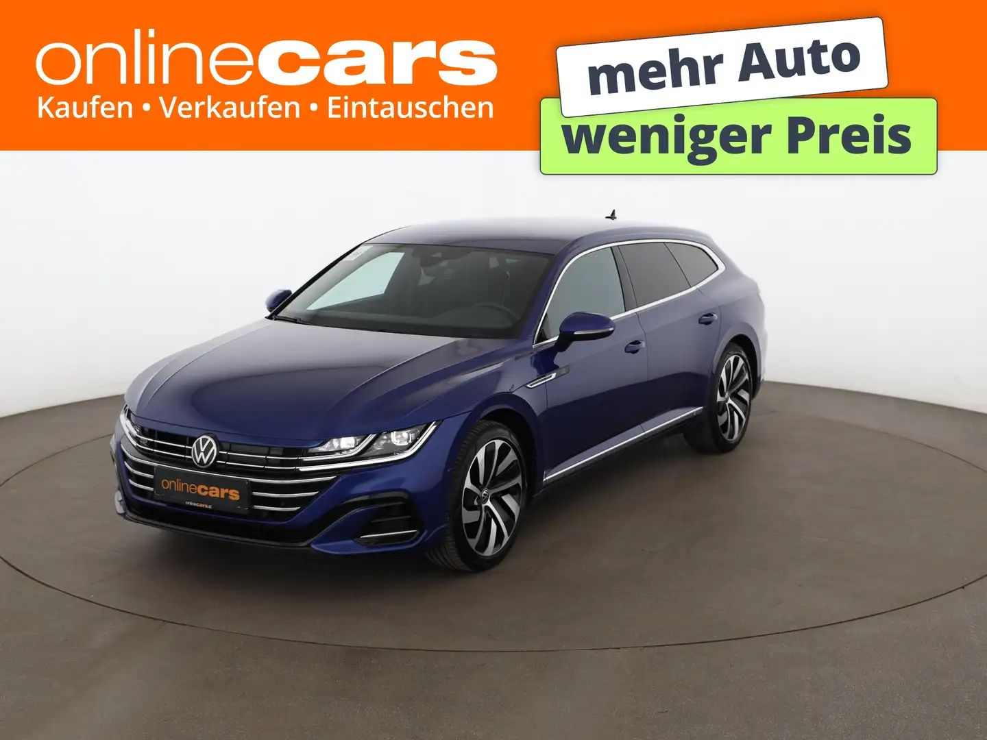 Volkswagen Arteon SB 1.4 TSI R-Line Aut LED STANDHZG 360-CAM Blau - 1