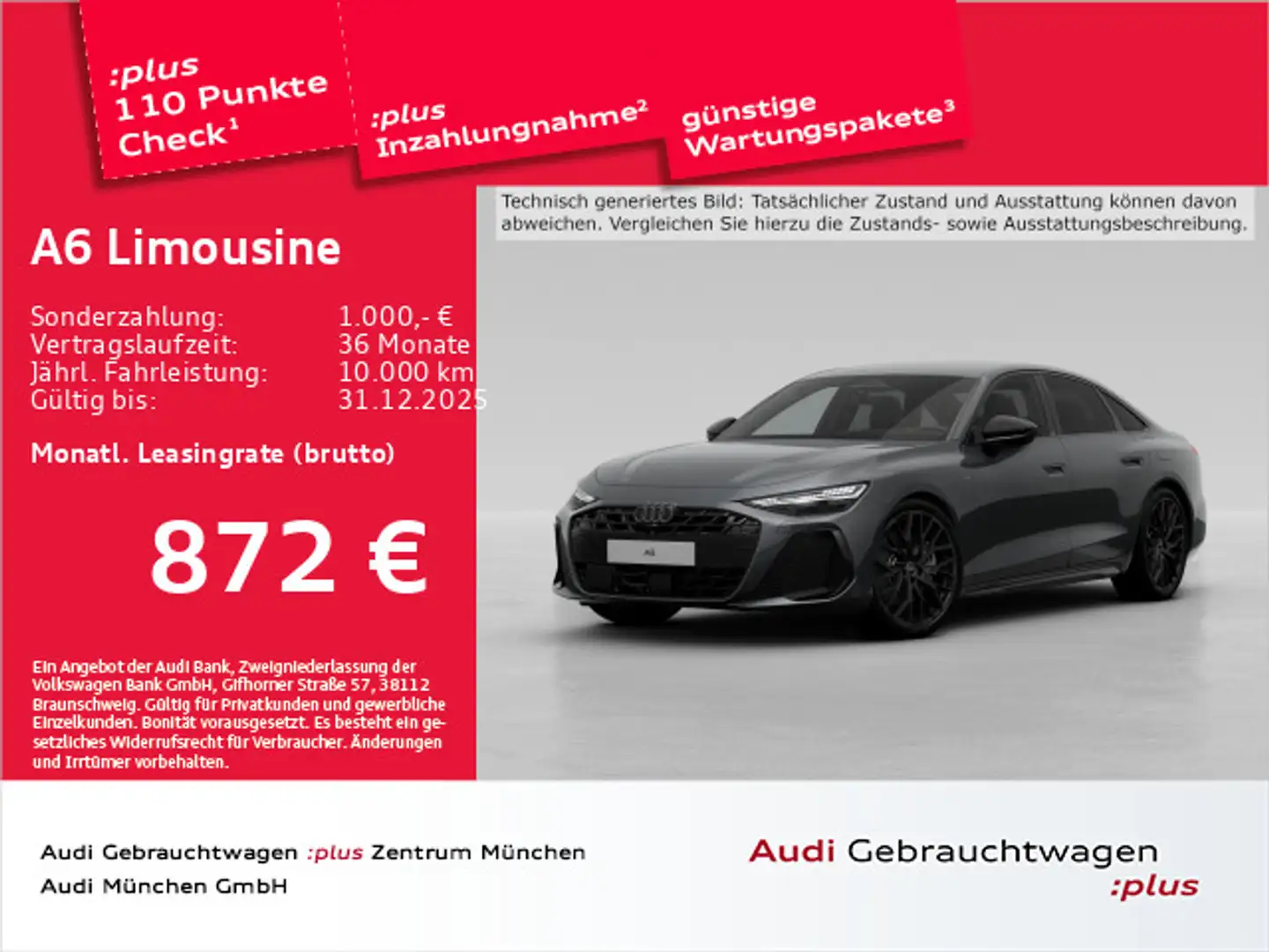 Audi A6 TFSI e qu. S tronic edition one ACC Grau - 1