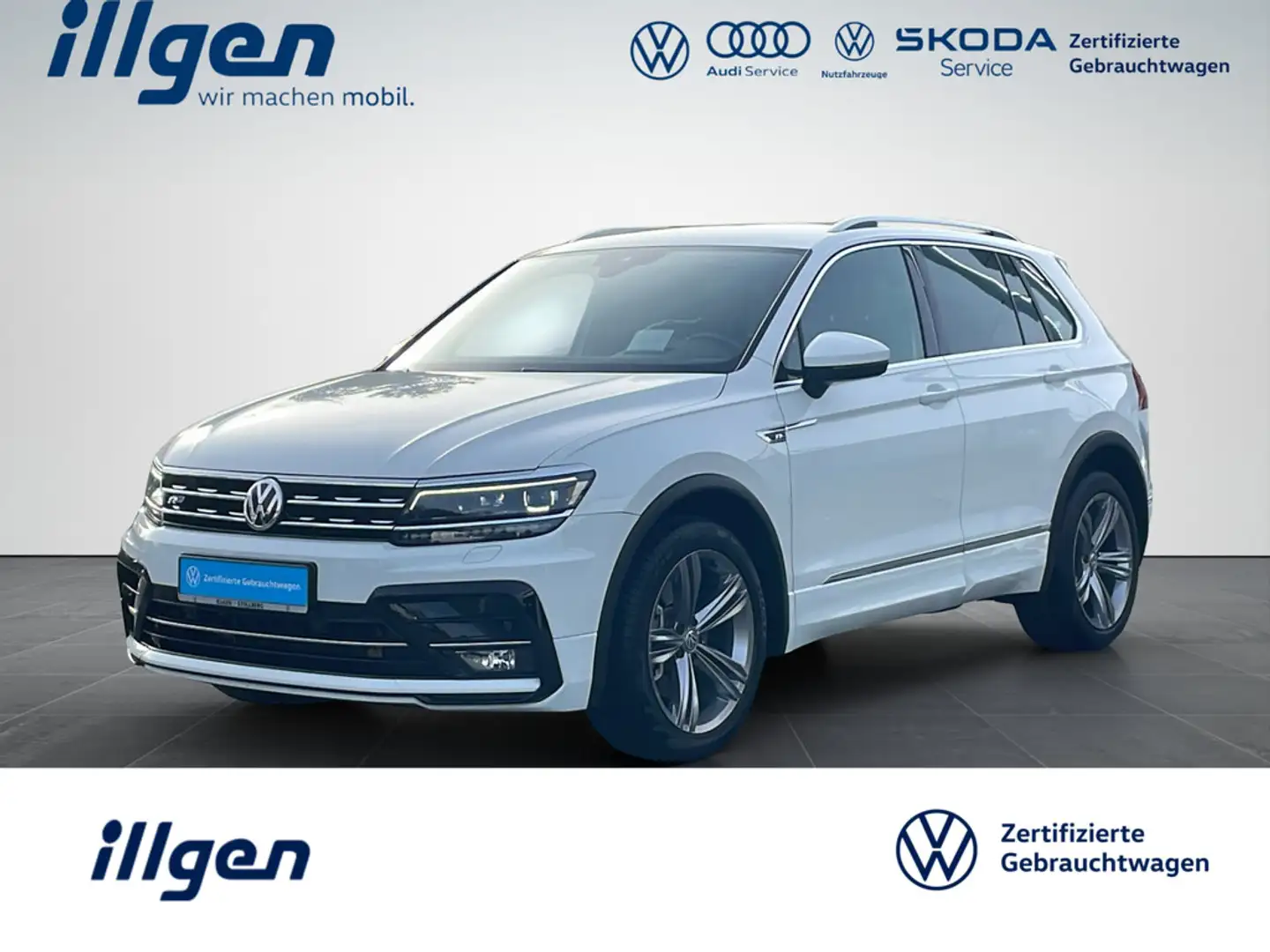 Volkswagen Tiguan 2.0 TSI Highline DSG+4MOTION+R-LINE+APP Weiß - 1