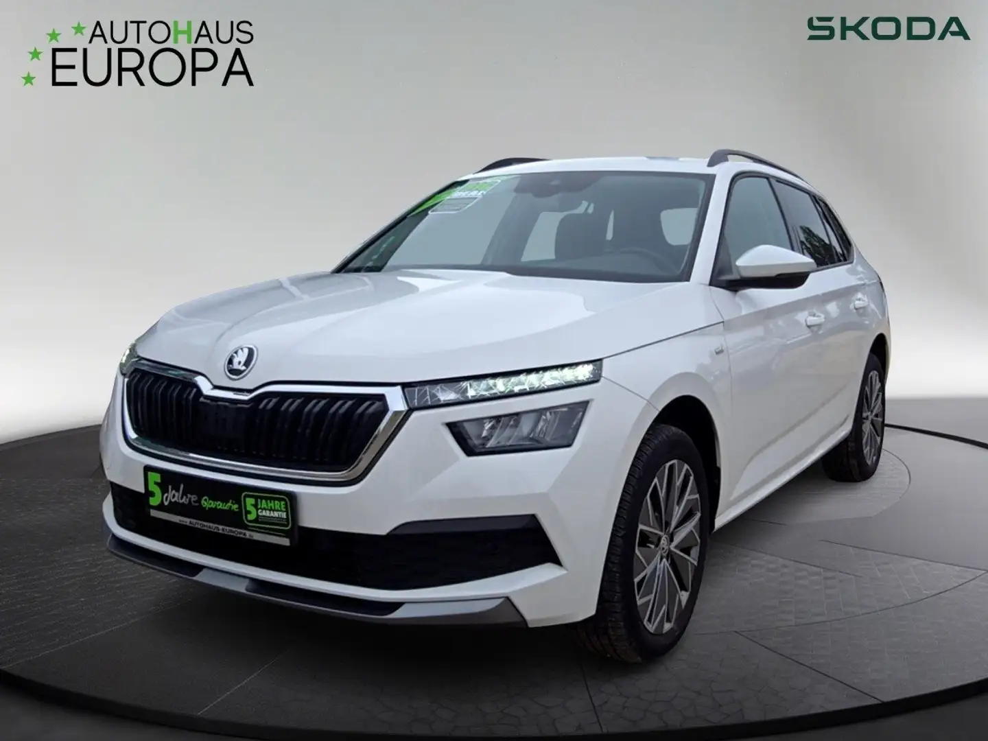 Skoda Kamiq 1.5 DSG TSI Tour Navi Kam KlimaA Virt.Cockpit SHZ Weiß - 1