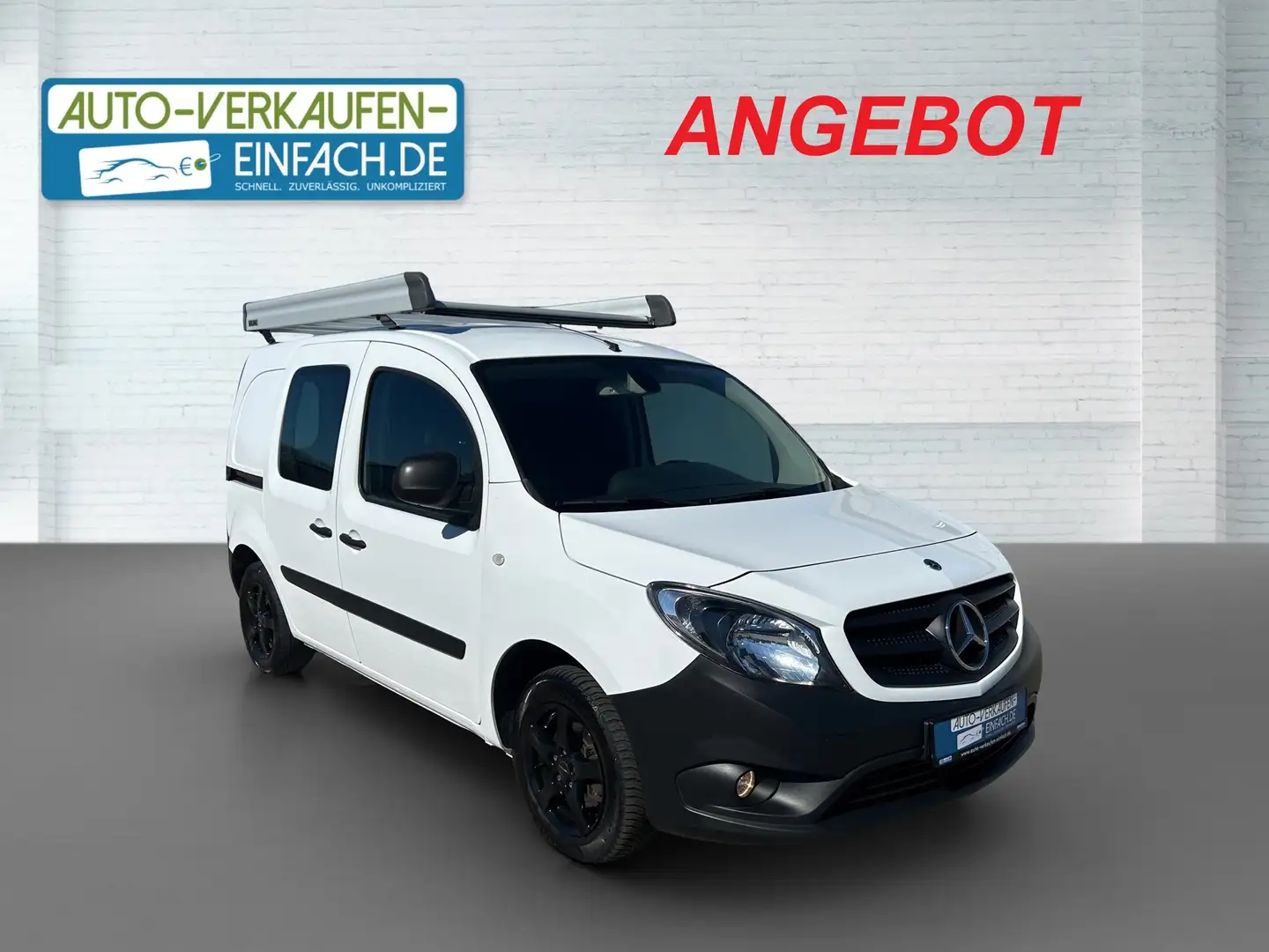 Mercedes-Benz Citan 111 CDI LANG,91.100 km,Flügelt,AHK,TÜV,Serv. Blanc - 1