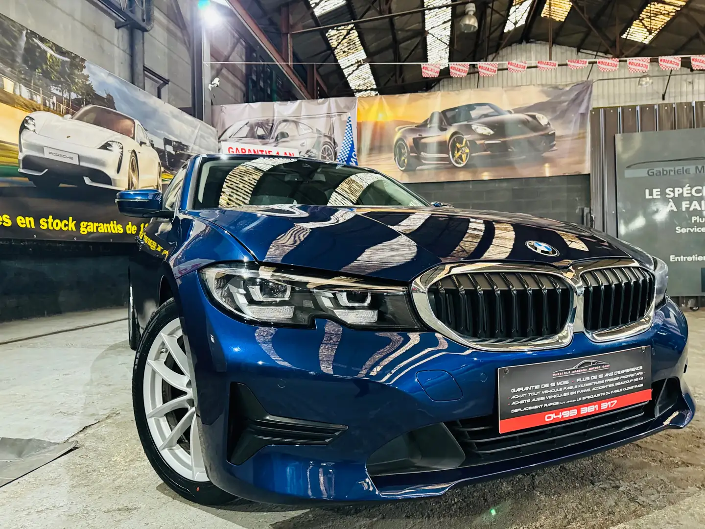 BMW 318 dA AdBlue boite auto tva déductible 21% Bleu - 2
