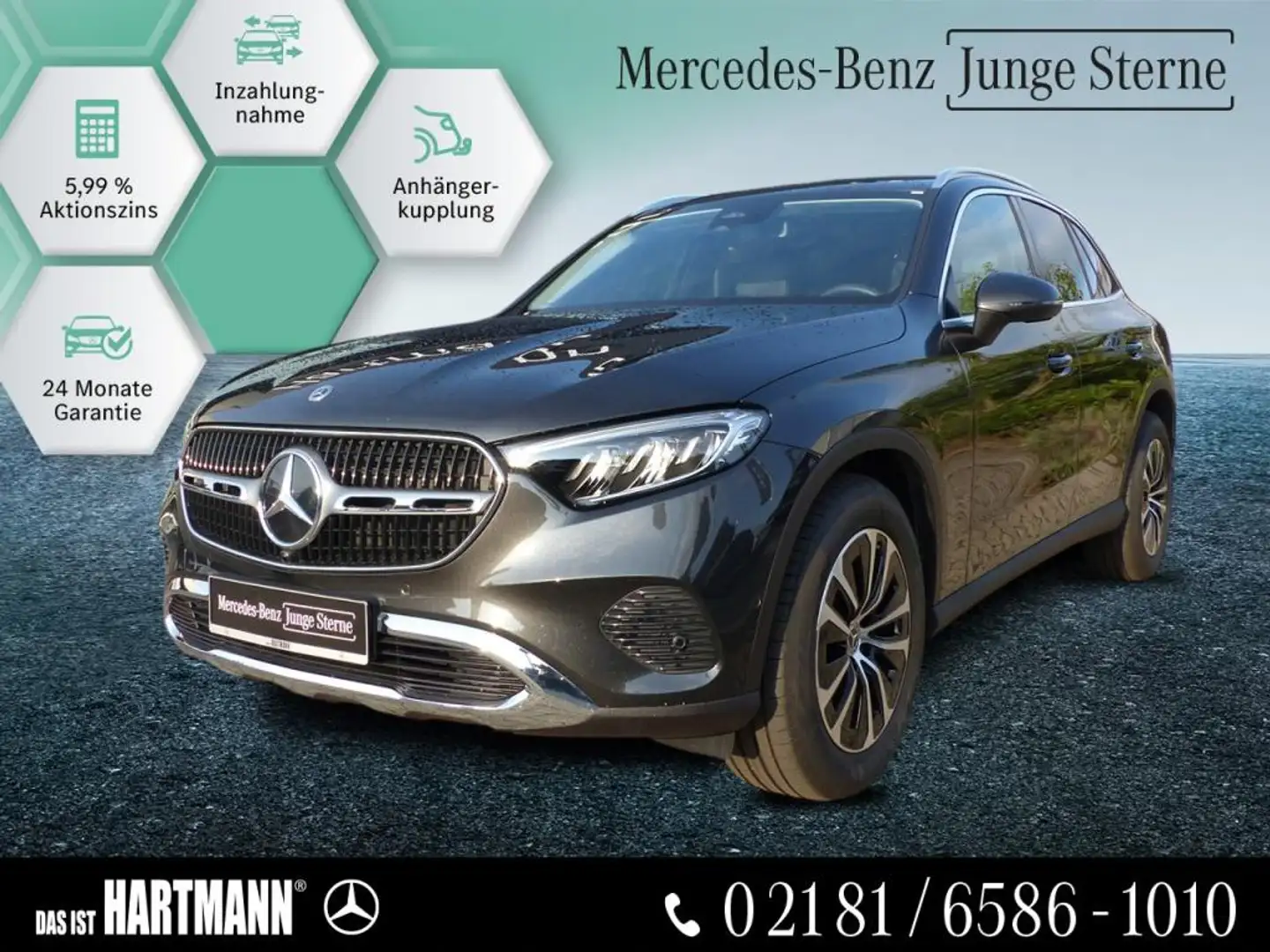 Mercedes-Benz GLC 200 4M AVANTGARDE PLUS+AHK+WINTER-PKT+RF-KAM Grijs - 1