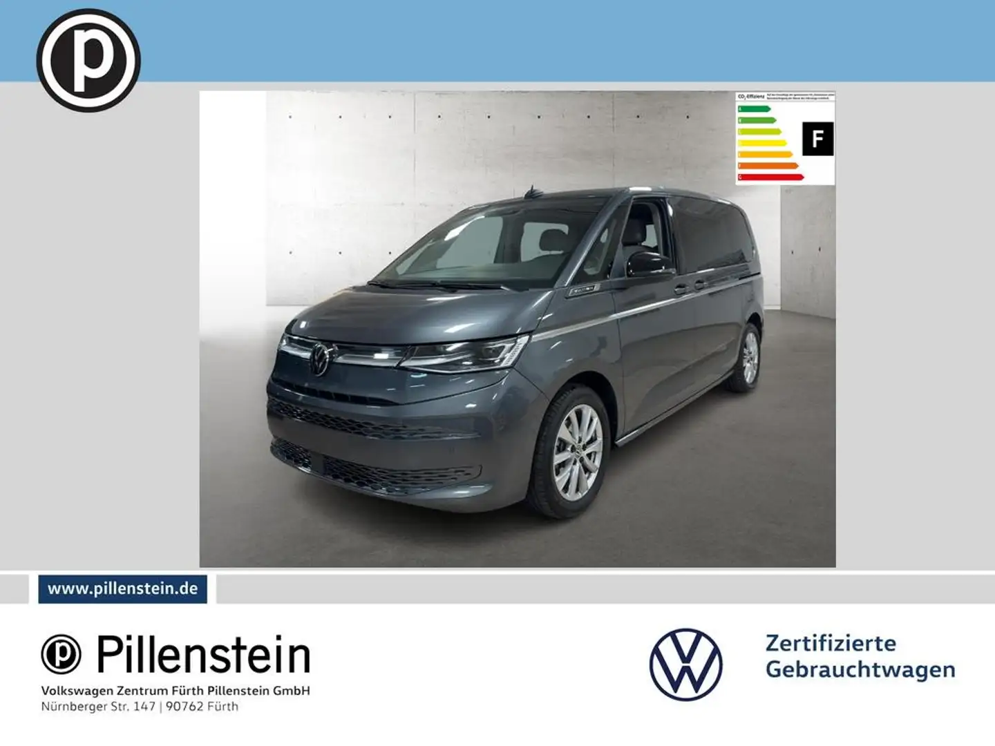 Volkswagen T7 Multivan Style KÜ NAV KAMERA PANO ACC PDC AHK Gris - 1