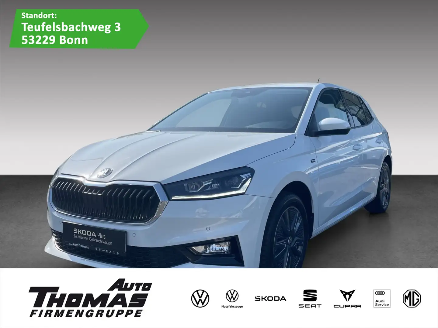 Skoda Fabia Drive 1.0 TSI LED NAVI KAMERA SZH Weiß - 1