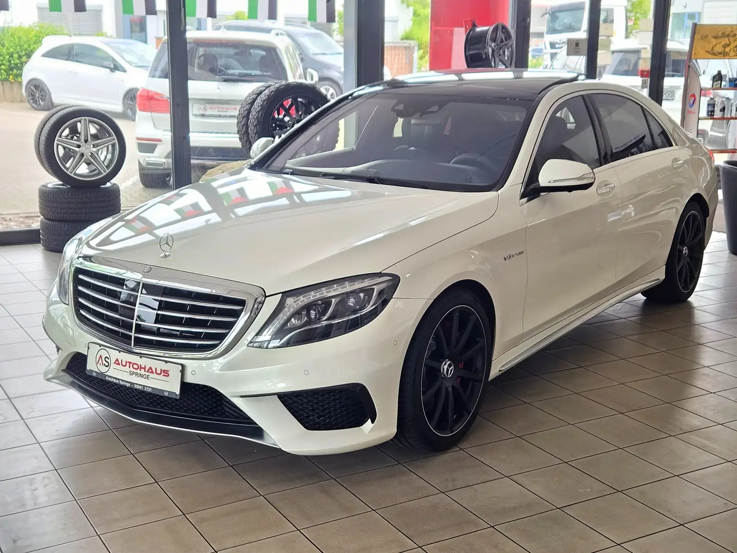 Mercedes-Benz S 63 AMG 4Matic L Chauffeur Paket *1.Hd,TV-Fond,Scheckheft* Blanc - 1