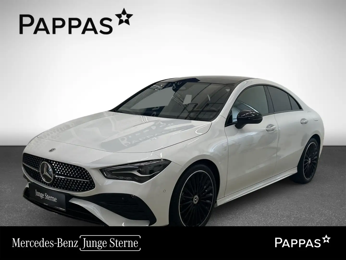 Mercedes-Benz CLA 200 Coupé PTS Cam Navi Pano AUT Wide LED Weiß - 1