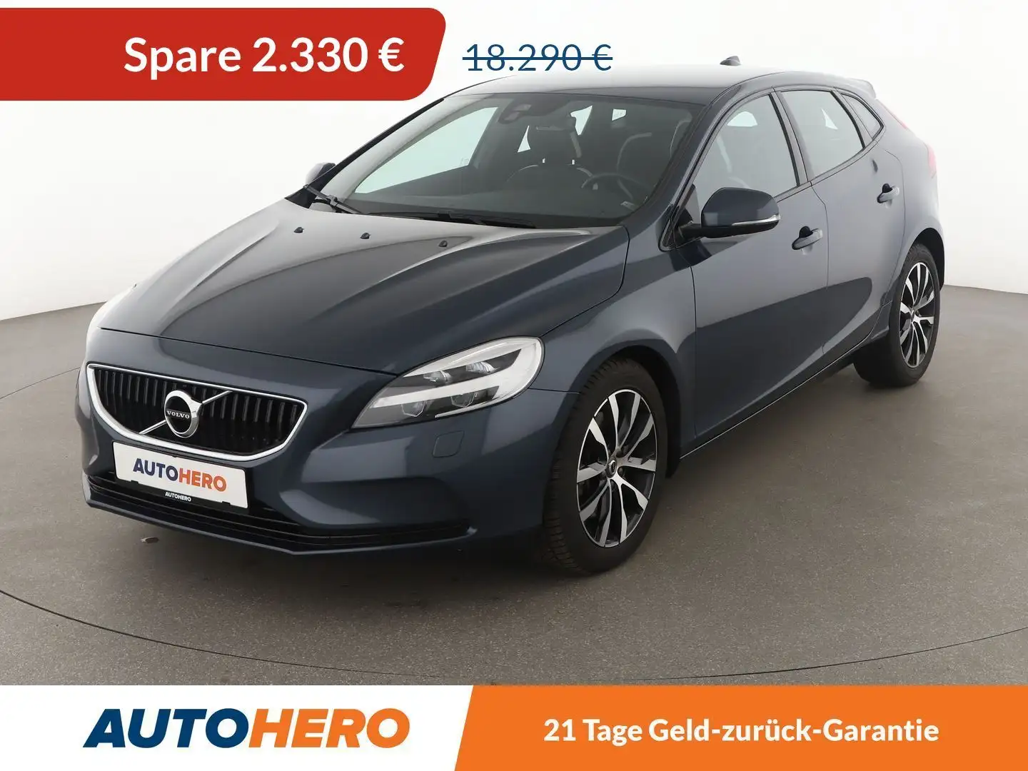 Volvo V40 2.0 D3 Linje Svart Aut.*LED*NAVI*TEMPO*PDC*SHZ* Blauw - 1