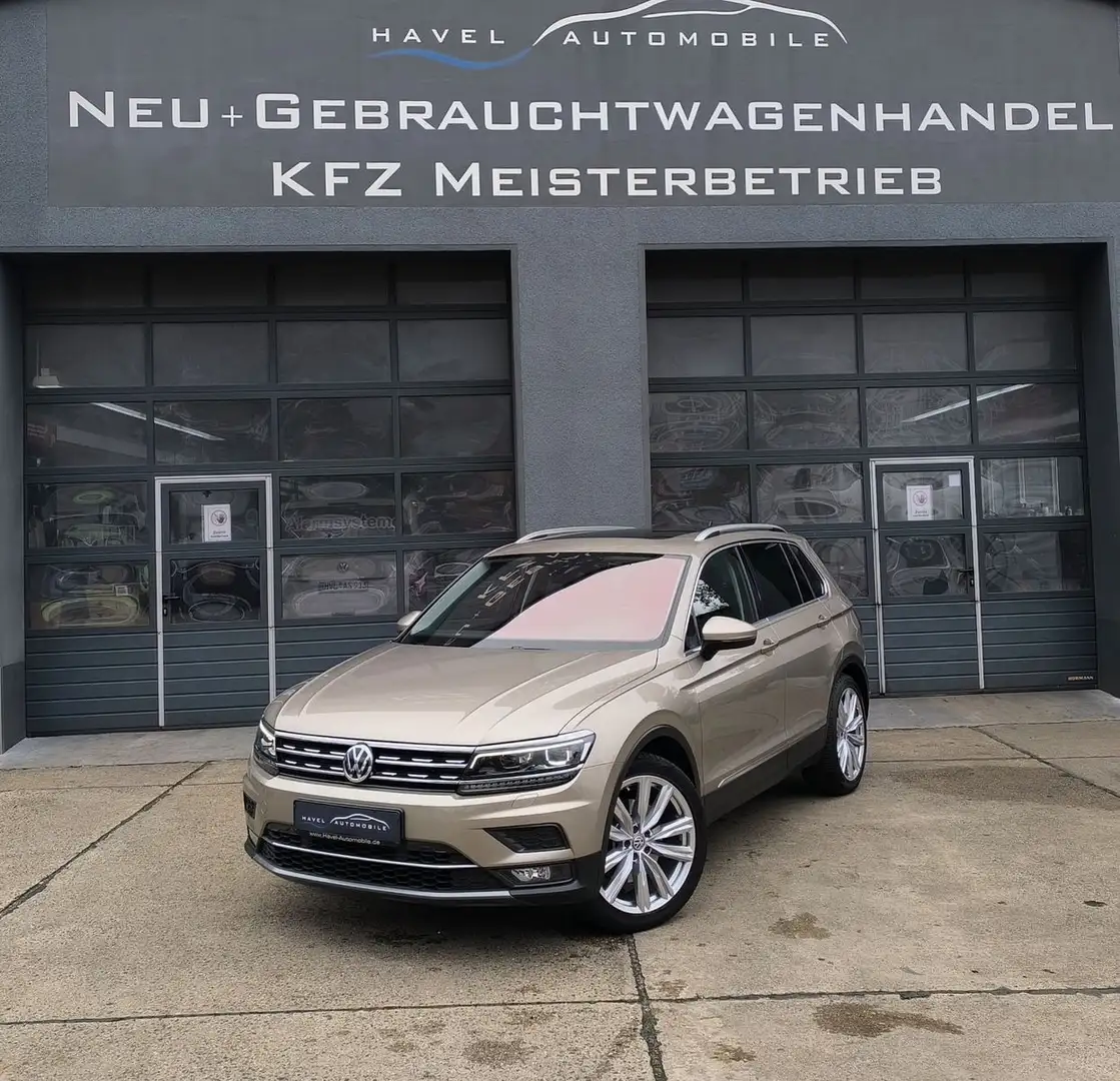 Volkswagen Tiguan Highline 2.0|DSG|4Motion|Szhz|AHK|MASSAGE Beige - 1