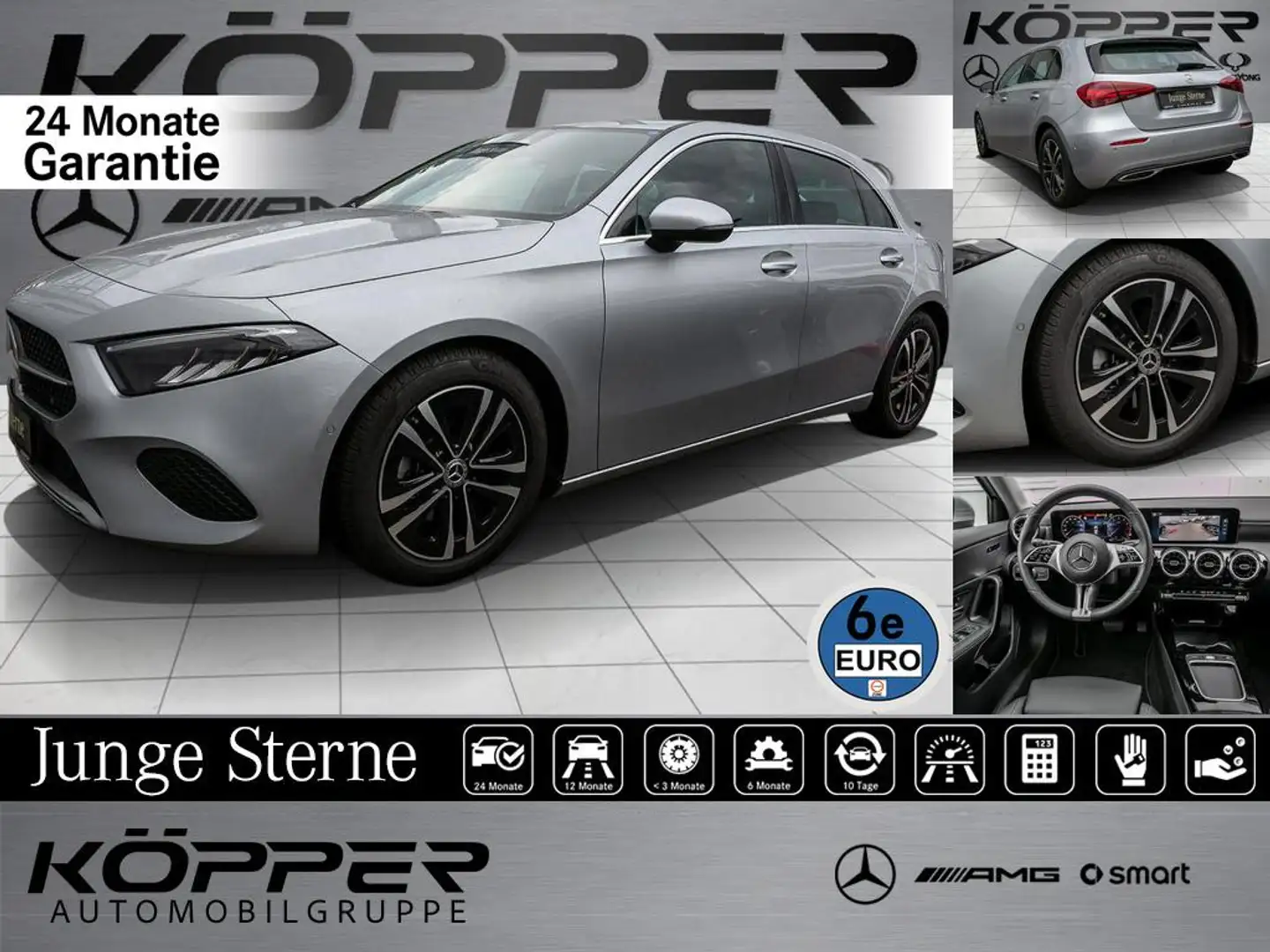 Mercedes-Benz A 180 Progr. Advanced Silver Kamera Distronic Argent - 1