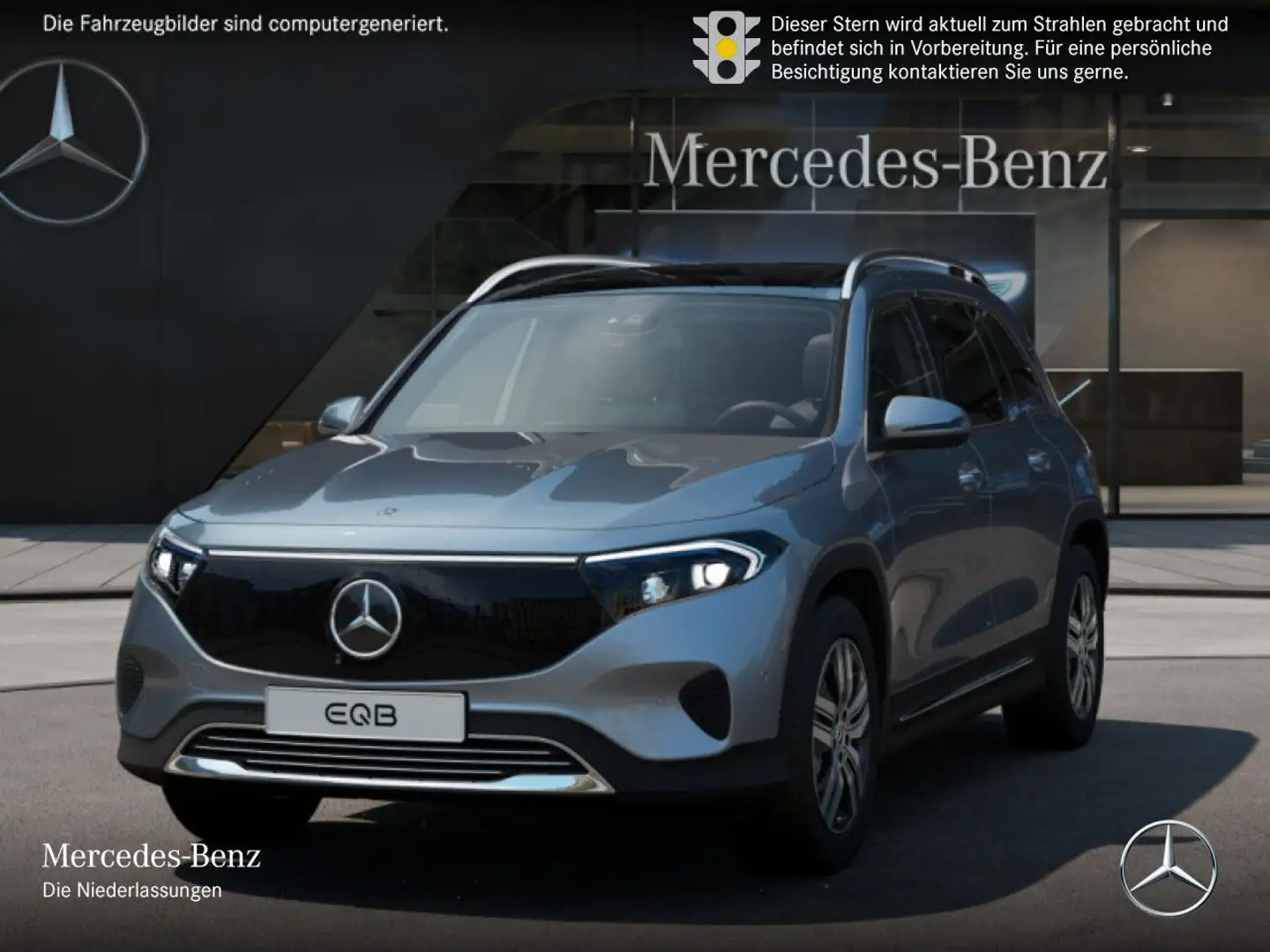 Mercedes-Benz EQB 250 PROG+PLUS-PAKET+AHK+PANO+360+MEMORY+SPUR Silber - 2