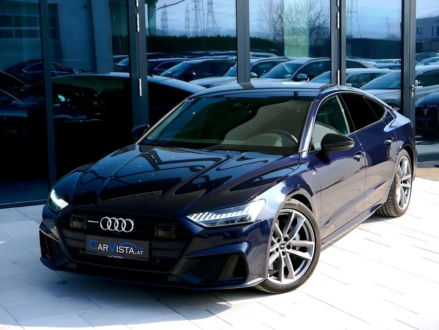 Audi A7 50 TFSIe quattro S-LINE - MATRIX LED & BANG.OLUFS Blau - 2