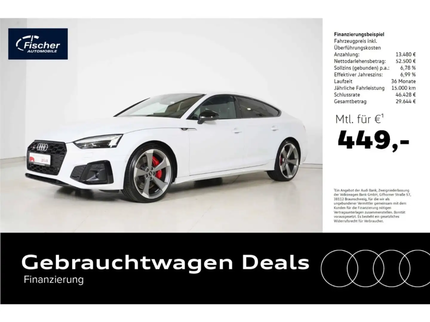 Audi S5 Sportback TDI qu. Tip.  AHK/Matrix/Virt.+/B&O Weiß - 1