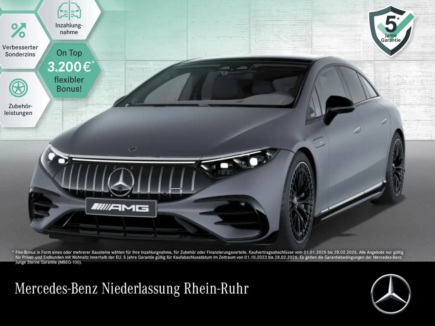 Mercedes-Benz EQS 53 AMG 4M Driversp Fahrass Pano Burmester HUD Grau - 1