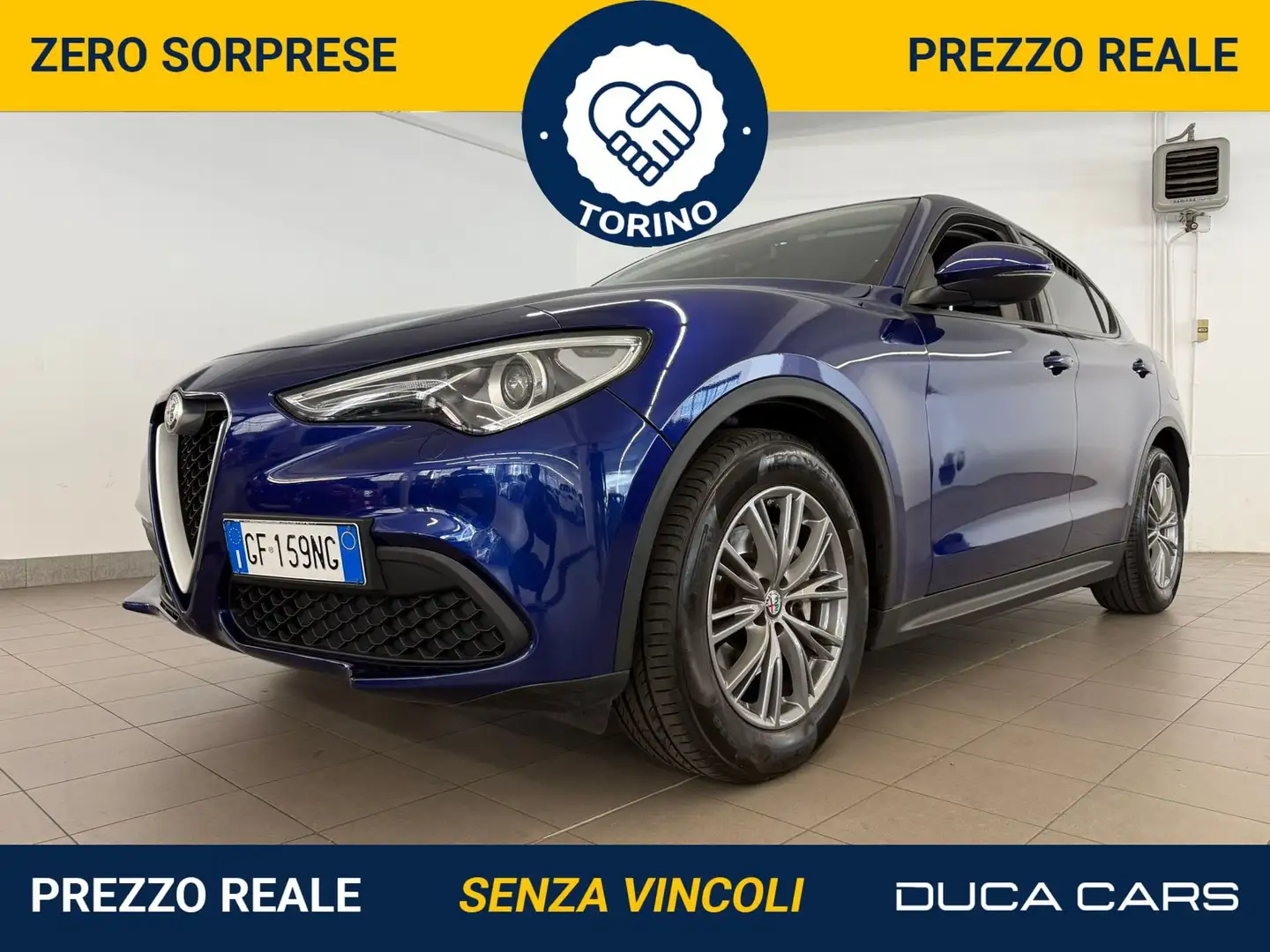 Alfa Romeo Stelvio Stelvio 2.2 Turbodiesel 160 CV AT8 RWD Business Bleu - 1