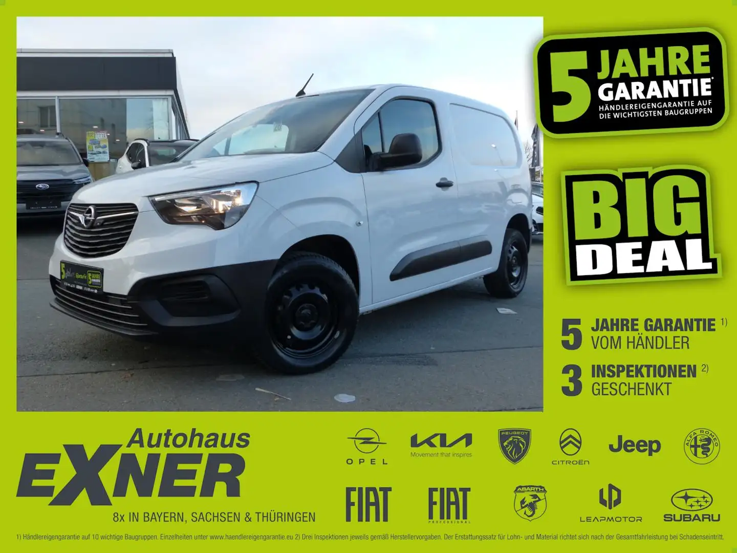 Opel Combo E Cargo 1.2 Turbo EDITION PDC+Klima Weiß - 1