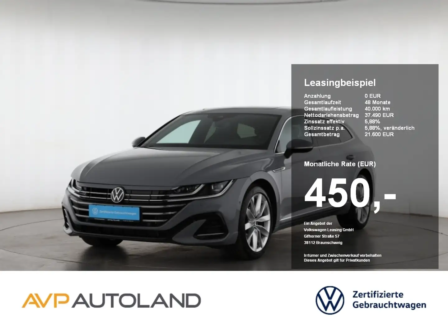Volkswagen Arteon Shooting Brake 1.4 TSI DSG eHyb. R-Line Grau - 1