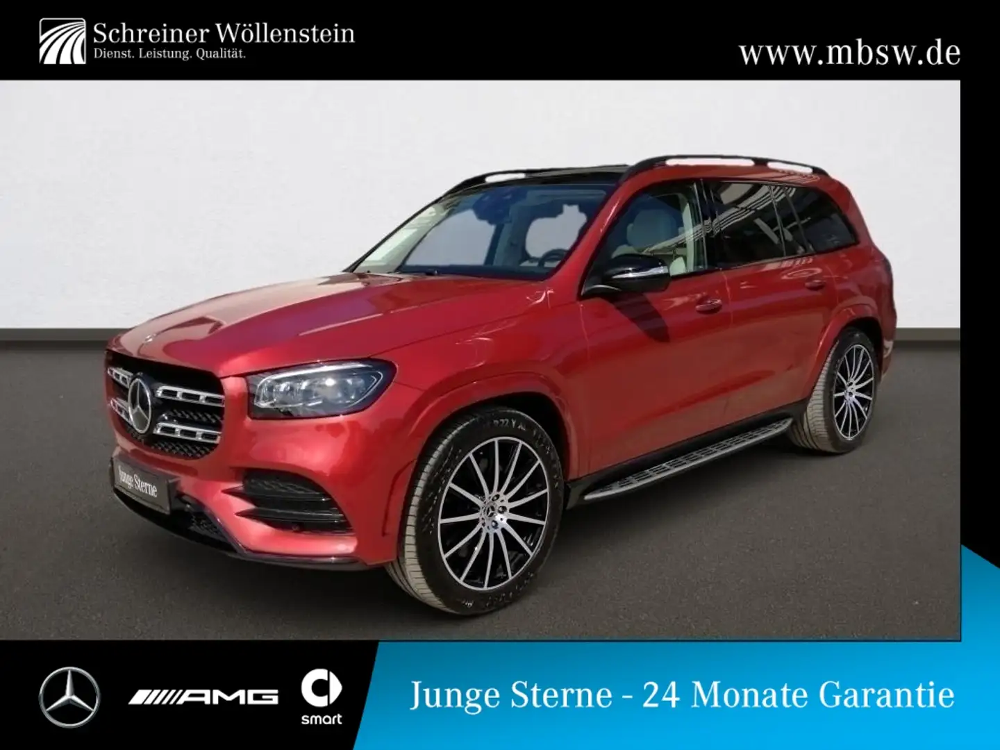 Mercedes-Benz GLS 400 d 4MATIC AMG*Pano*E-ABC+3,5tAHK*Stdhzg* Rouge - 1