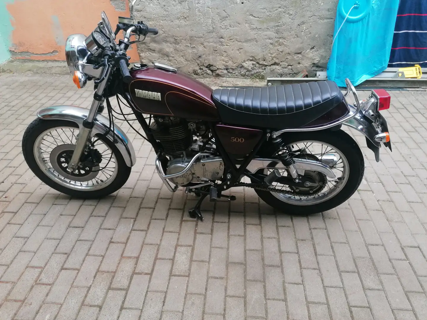 Yamaha SR 500 Brun - 1