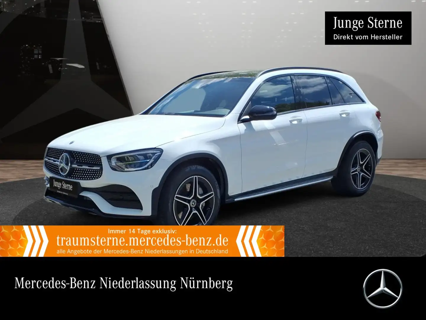 Mercedes-Benz GLC 220 GLC 200 d 4M AMG+NIGHT+PANO+AHK+LED+KAMERA+KEYLESS Blanco - 1