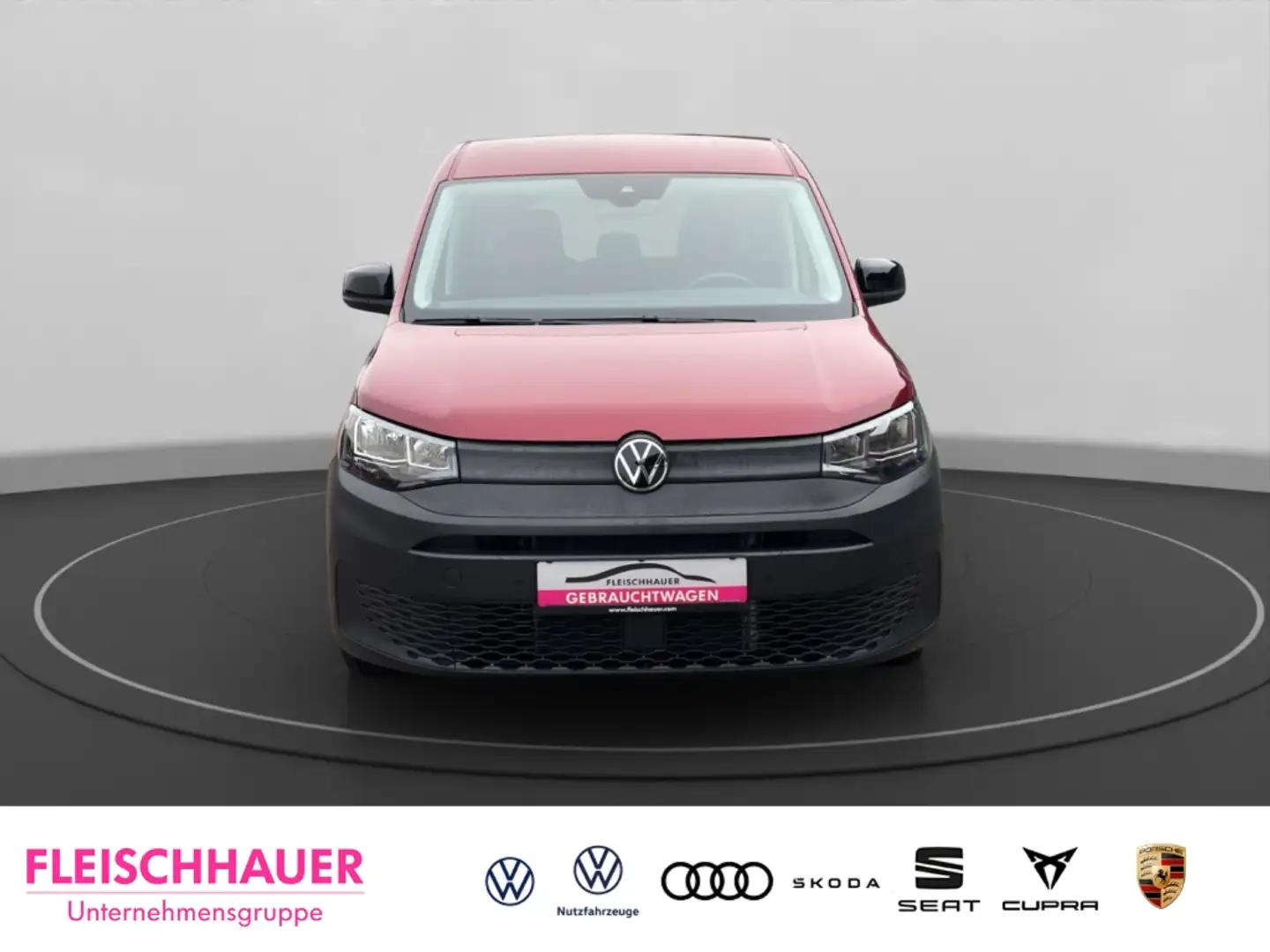 Volkswagen Caddy 2.0 TDI Kombi AHK Einparkhilfe v/h Kamera Sitzhz Rot - 2