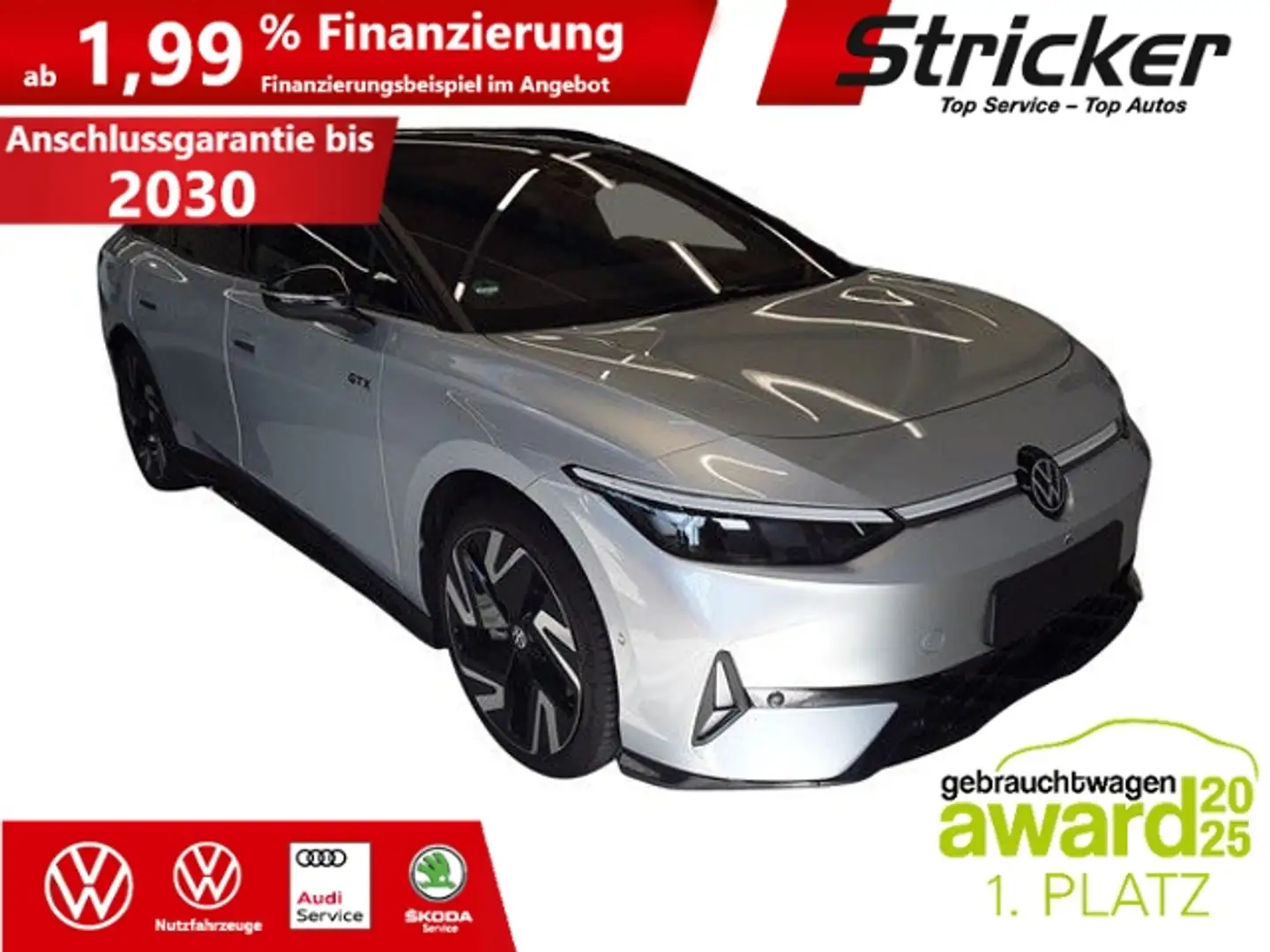 Volkswagen ID.7 GTX Tourer 250/86 456,-ohne Anzahlung Ergo-Active Silber - 2