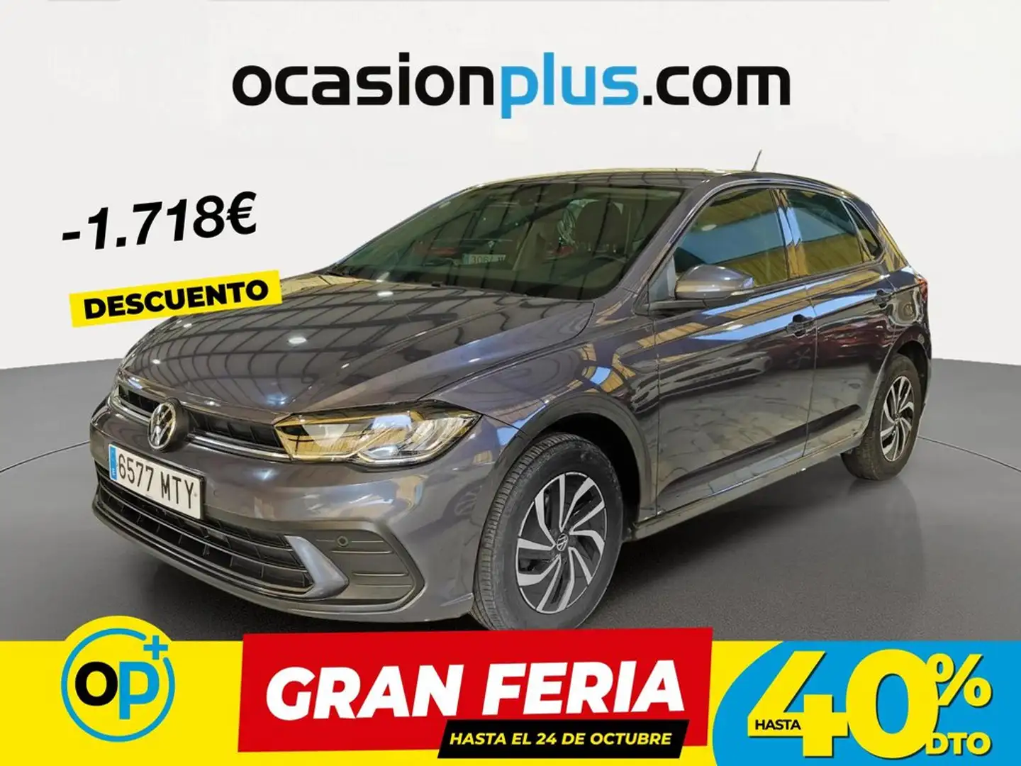 Volkswagen Polo 1.0 TSI Life DSG 70kW Gris - 1