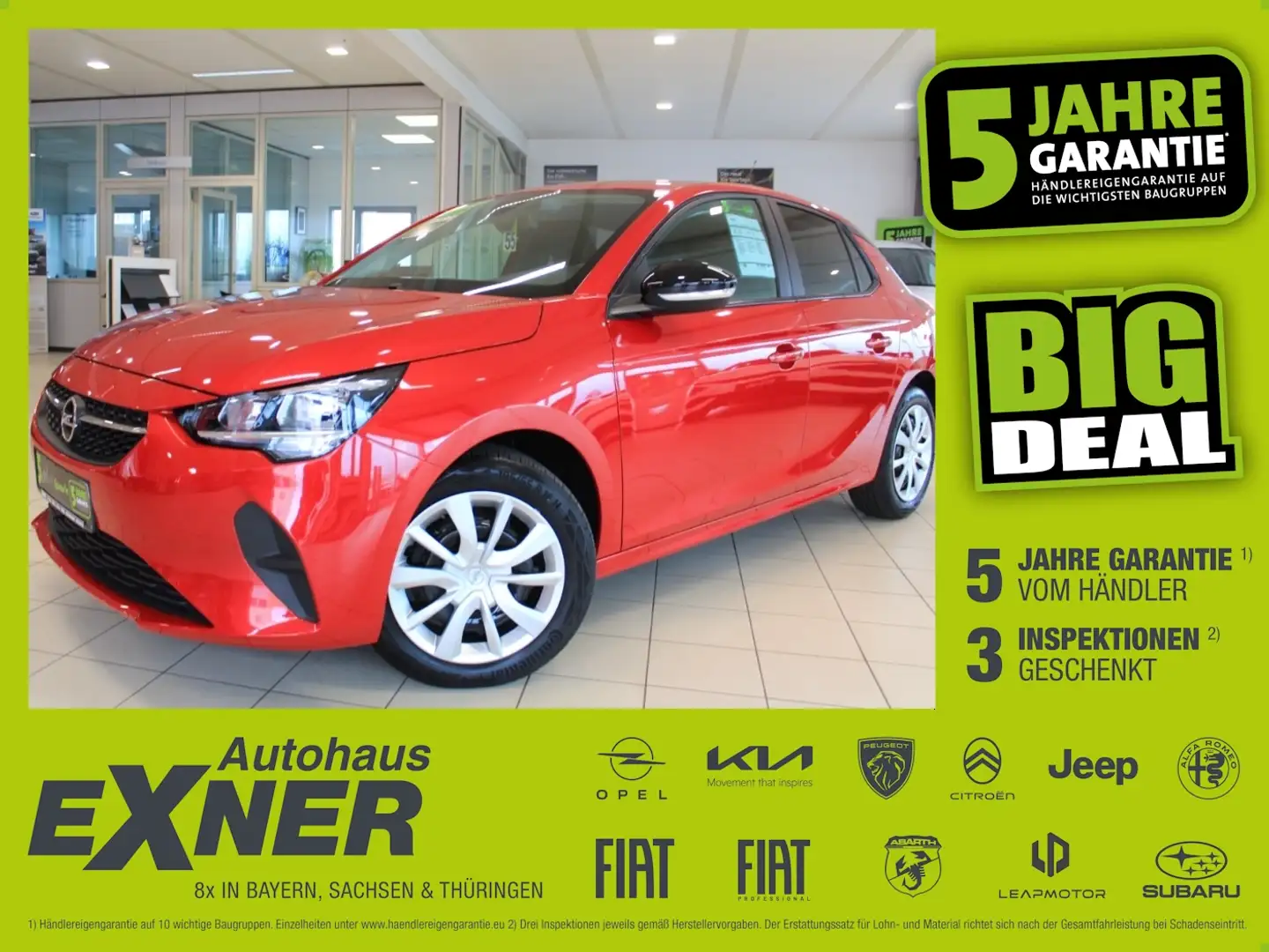 Opel Corsa F 1.2 Turbo EDITION SHZ+PDC+SpurH Rot - 1